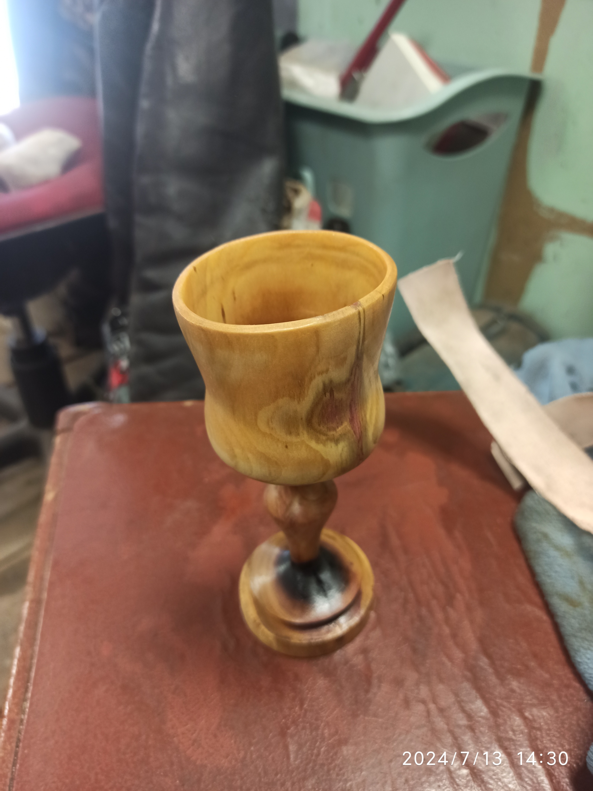 A little lathe, or successfully sawed out an old plum - My, Turning machine, Woodworking, Goblets, Tree, Wood products, Lathe, Longpost, Needlework with process