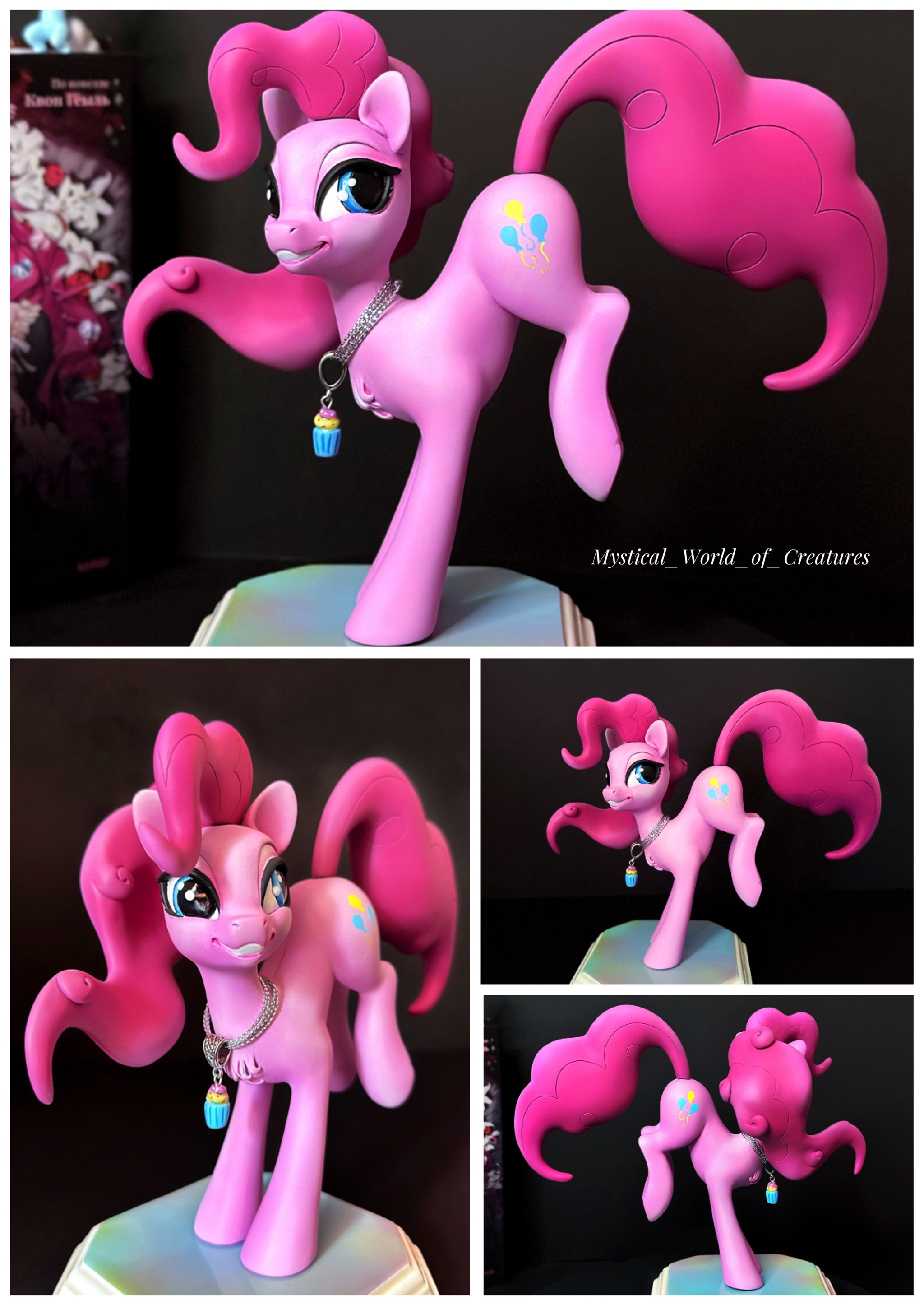 Pinkie Pie, handmade figurine - My, My little pony, MLP Explicit, Pinkie pie, PonyArt, Craft, Fake, Figurines, Sculpture, Ponification