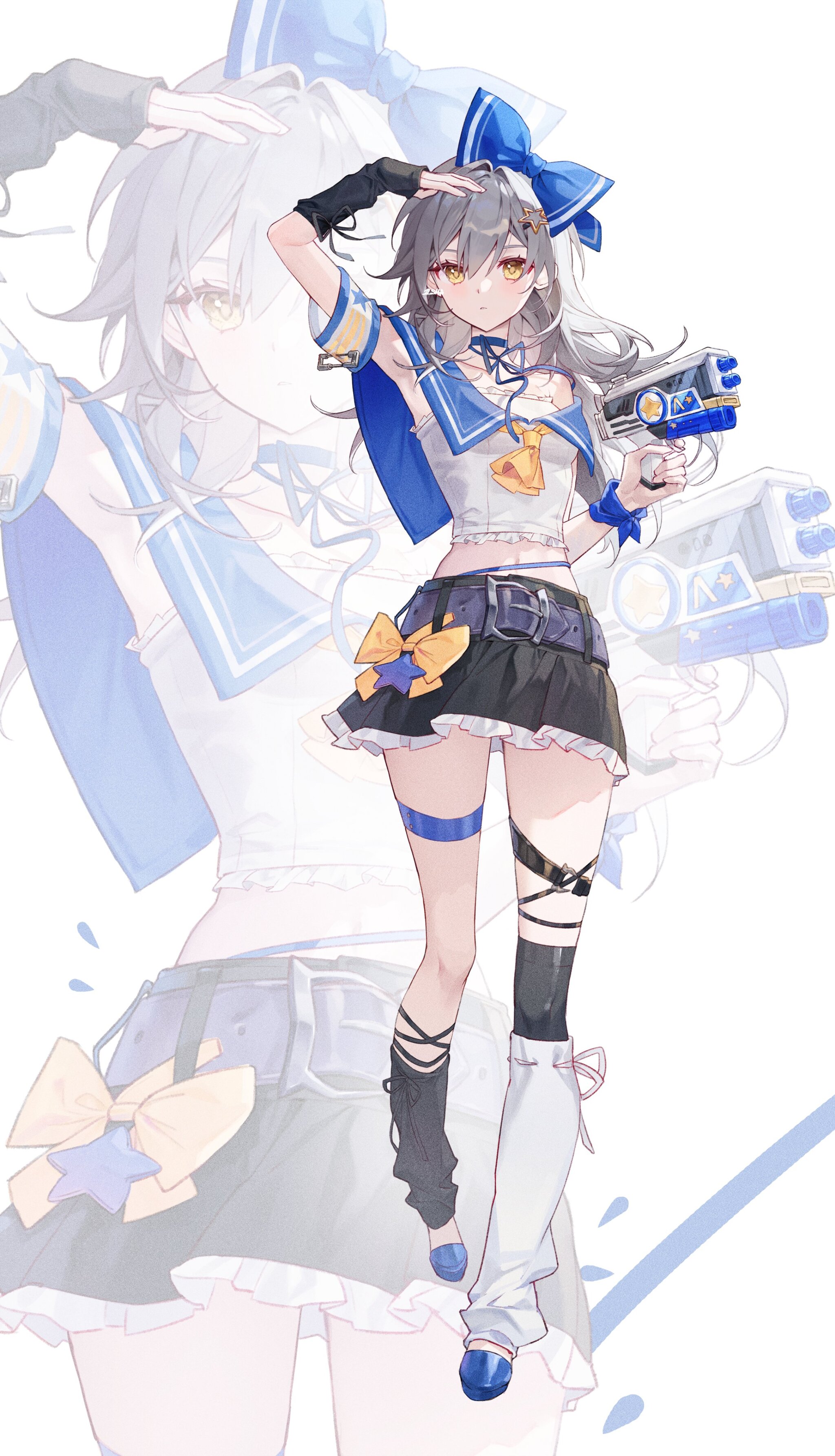 Stella - Anime art, Anime, Stelle (Honkai: Star Rail), Honkai: Star Rail, Skirt, Bow