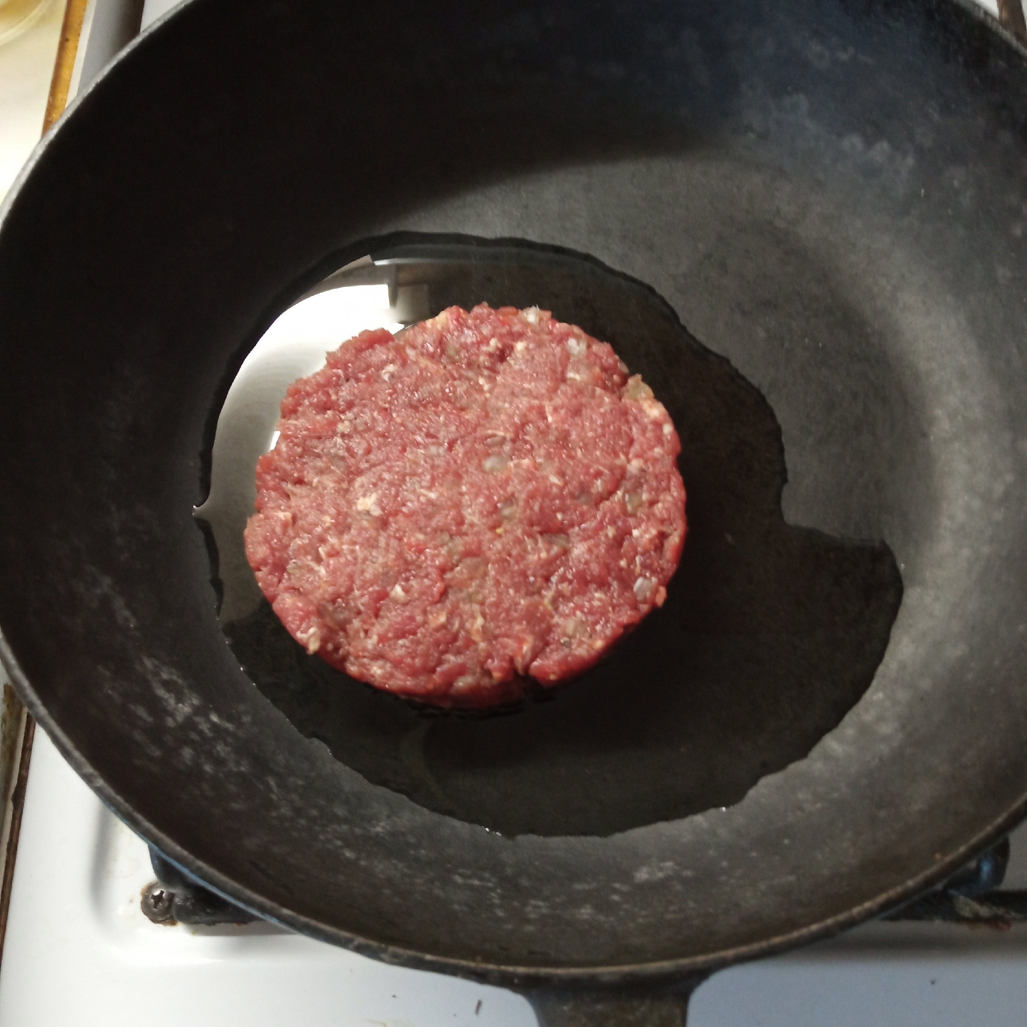 Chopped beefsteak with egg - My, Recipe, Men's cooking, Beef, Steak, Omelette, Longpost