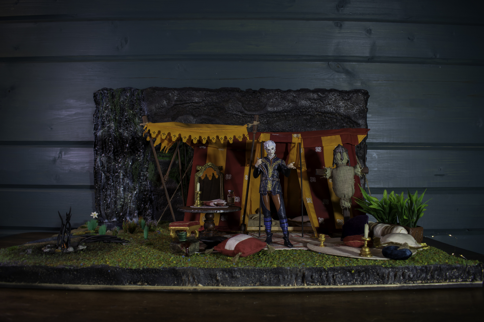 Diorama based on the game Baldur's Gate 3 - My, Cosplay, Figurines, Craft, Handmade, Diorama, Baldur’s Gate 3, Astarion, Computer games, Polymer clay, Longpost, Needlework without process