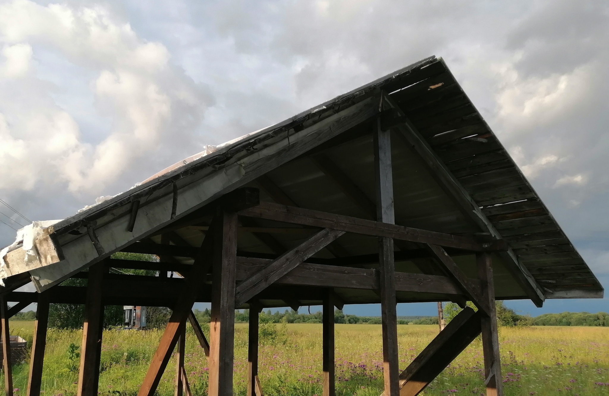 Is steam/waterproofing of the roof of an open shed necessary? - Shed, Roof, Building, Longpost