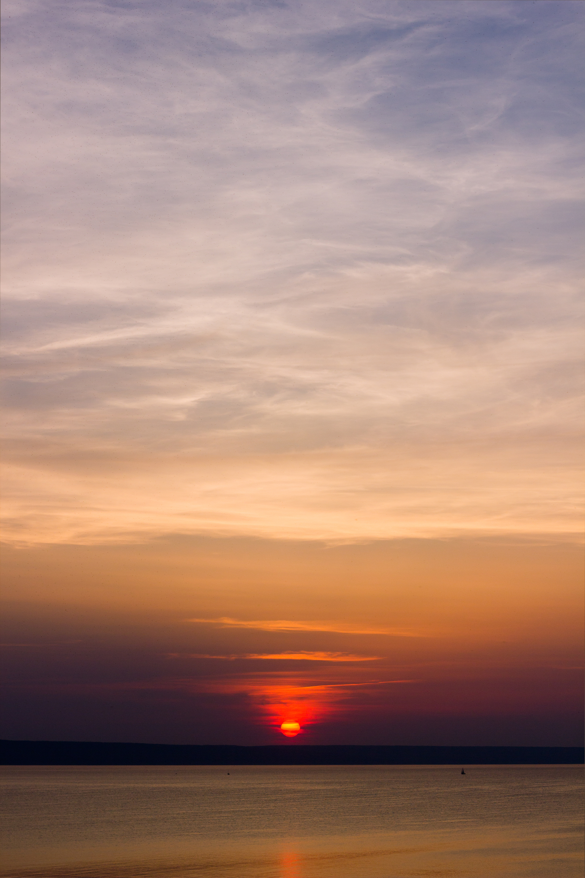 Sunset on the Volga. Ulyanovsk - My, Ulyanovsk, Sunset, Evening, Sky, Volga river, The photo, The nature of Russia, Water, Nature