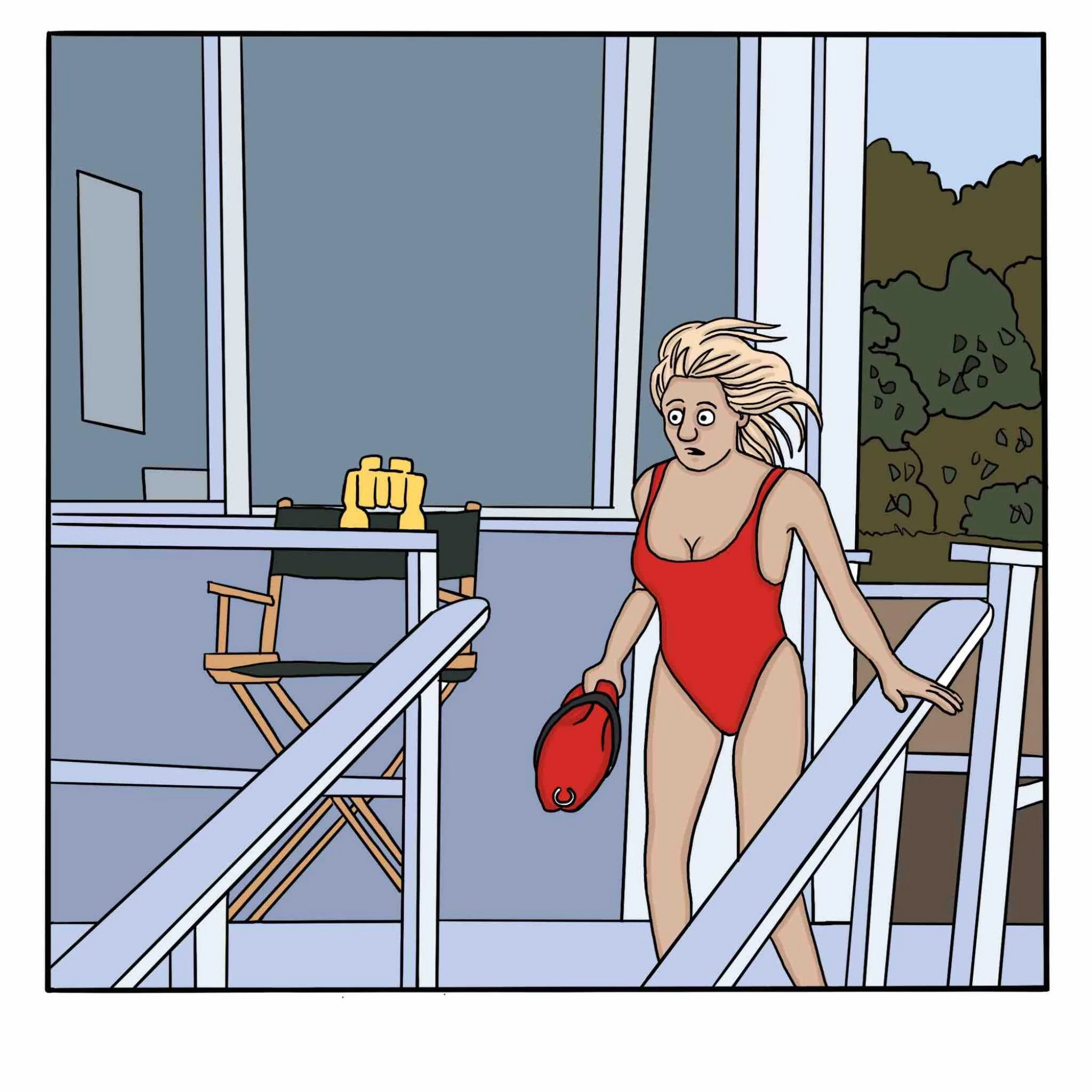 Malibu safeguards - My, Translated by myself, Comics, Humor, Rescuers, Malibu safeguards, Beach, Longpost, Fairlygoodcomics