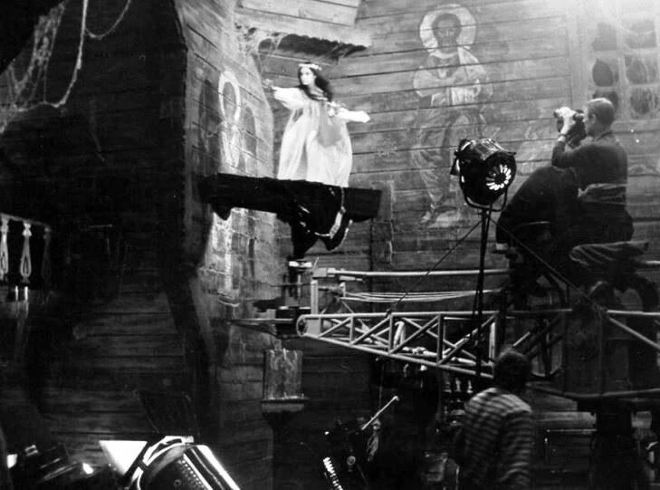 Photos from the filming of the film Viy 1967 - Viy, Nikolay Gogol, Leonid Kuravlev, Natalia Varley, the USSR, Mystic, Horror, Soviet cinema, Movies, Old photo, Longpost, Photos from filming