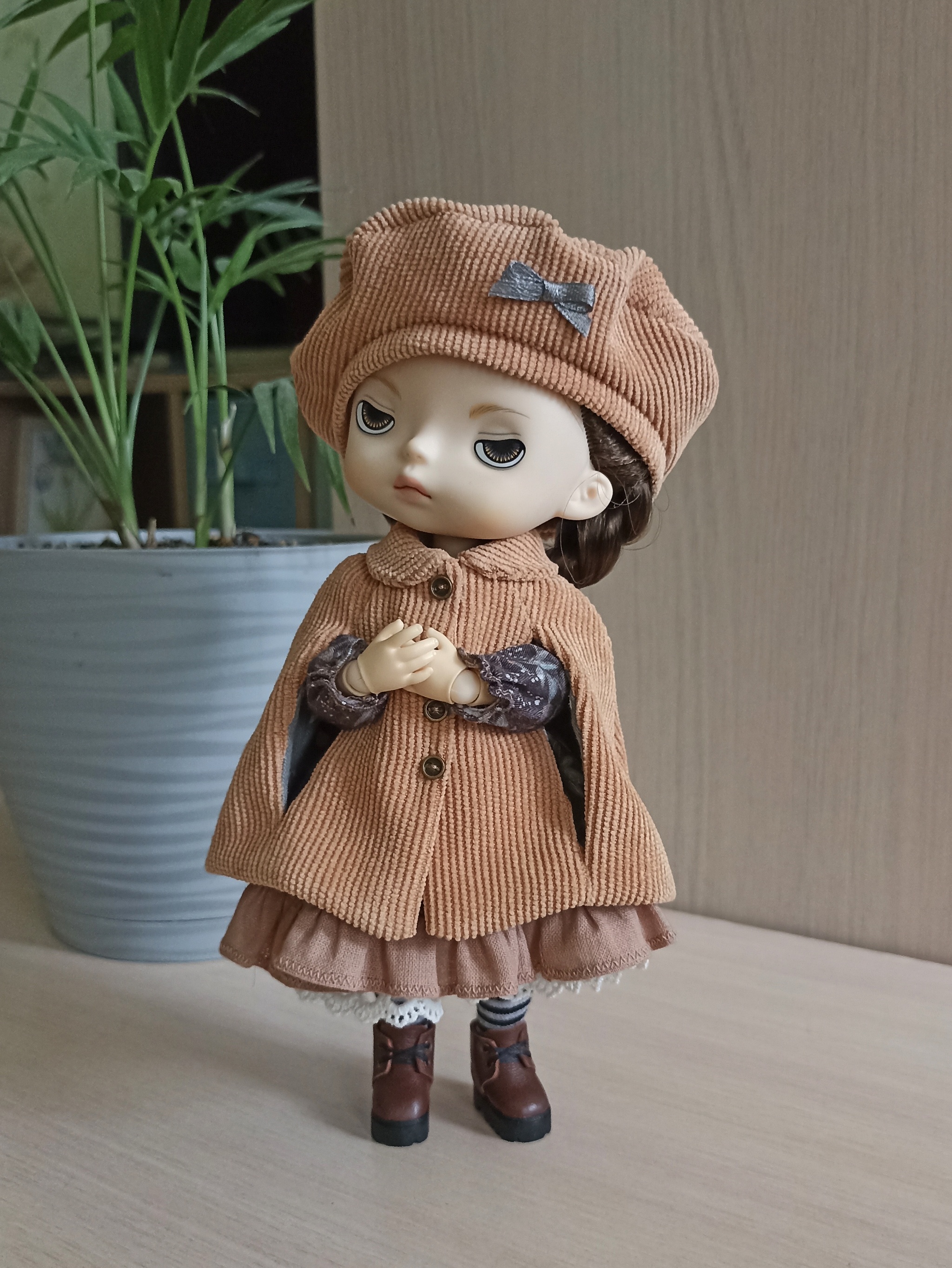 Return of the petite whore - My, Doll, Clothes for dolls, Miniature, Needlework without process, Blythe doll, Longpost