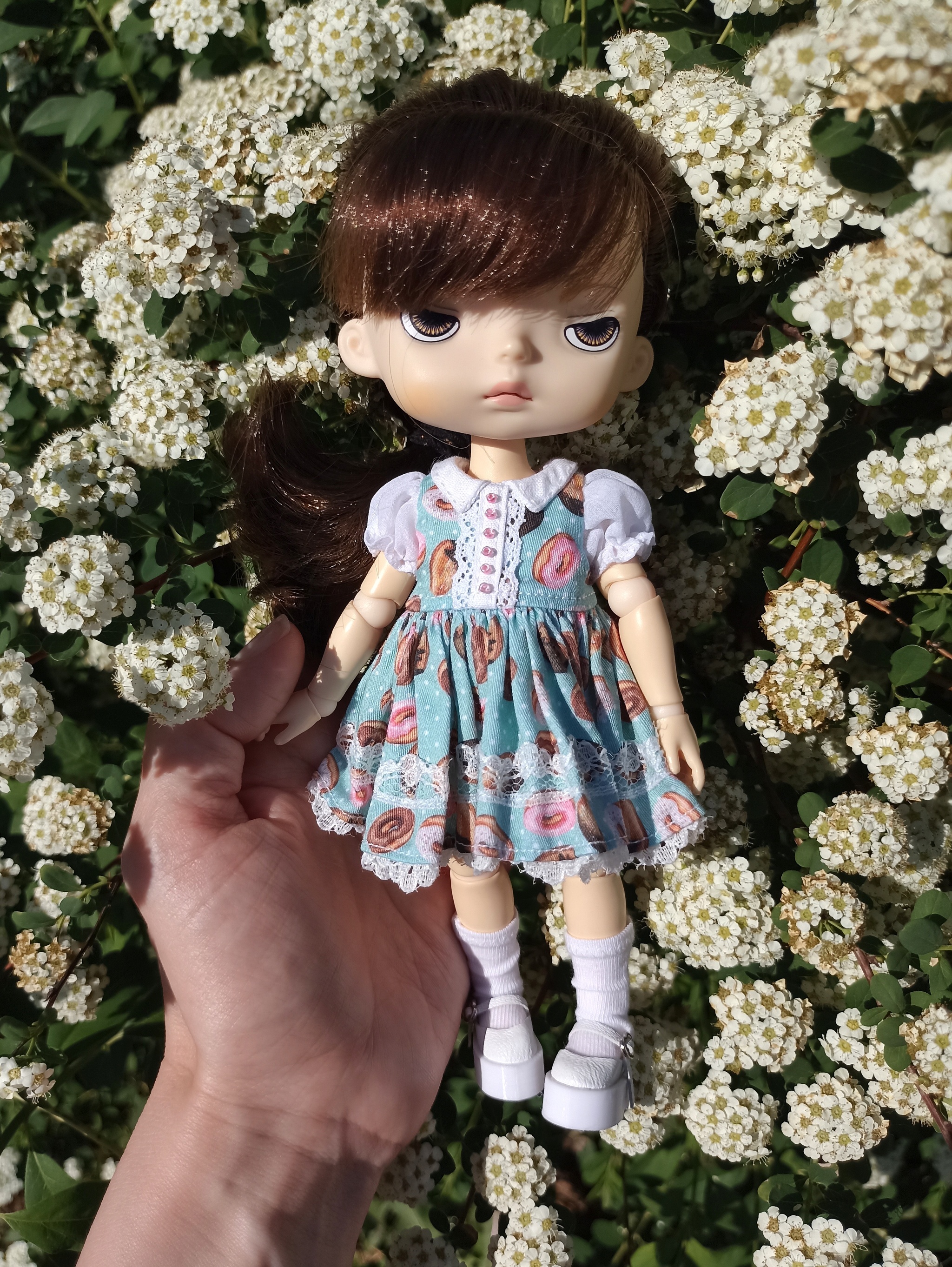 Return of the petite whore - My, Doll, Clothes for dolls, Miniature, Needlework without process, Blythe doll, Longpost