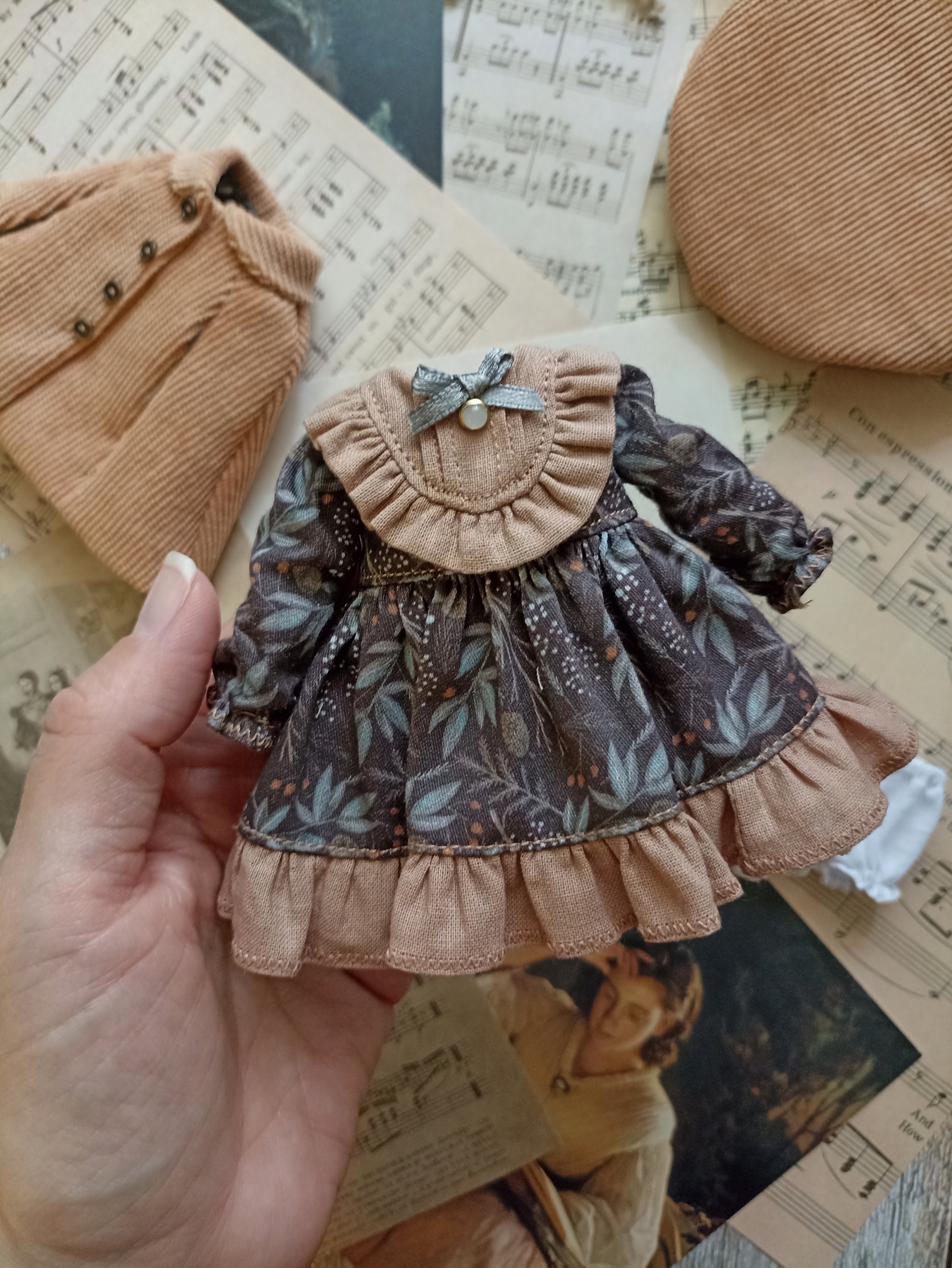 Return of the petite whore - My, Doll, Clothes for dolls, Miniature, Needlework without process, Blythe doll, Longpost