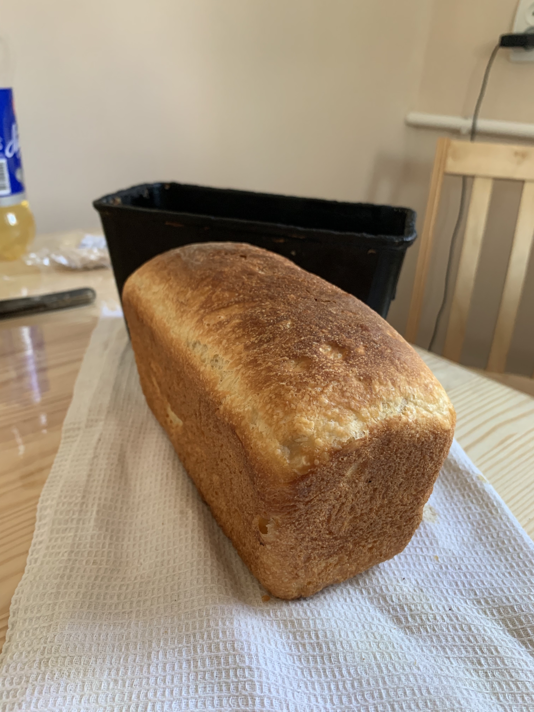 My first bread! - My, Bread, Debut, Cooking, Longpost, First experience, Bakery products, First post