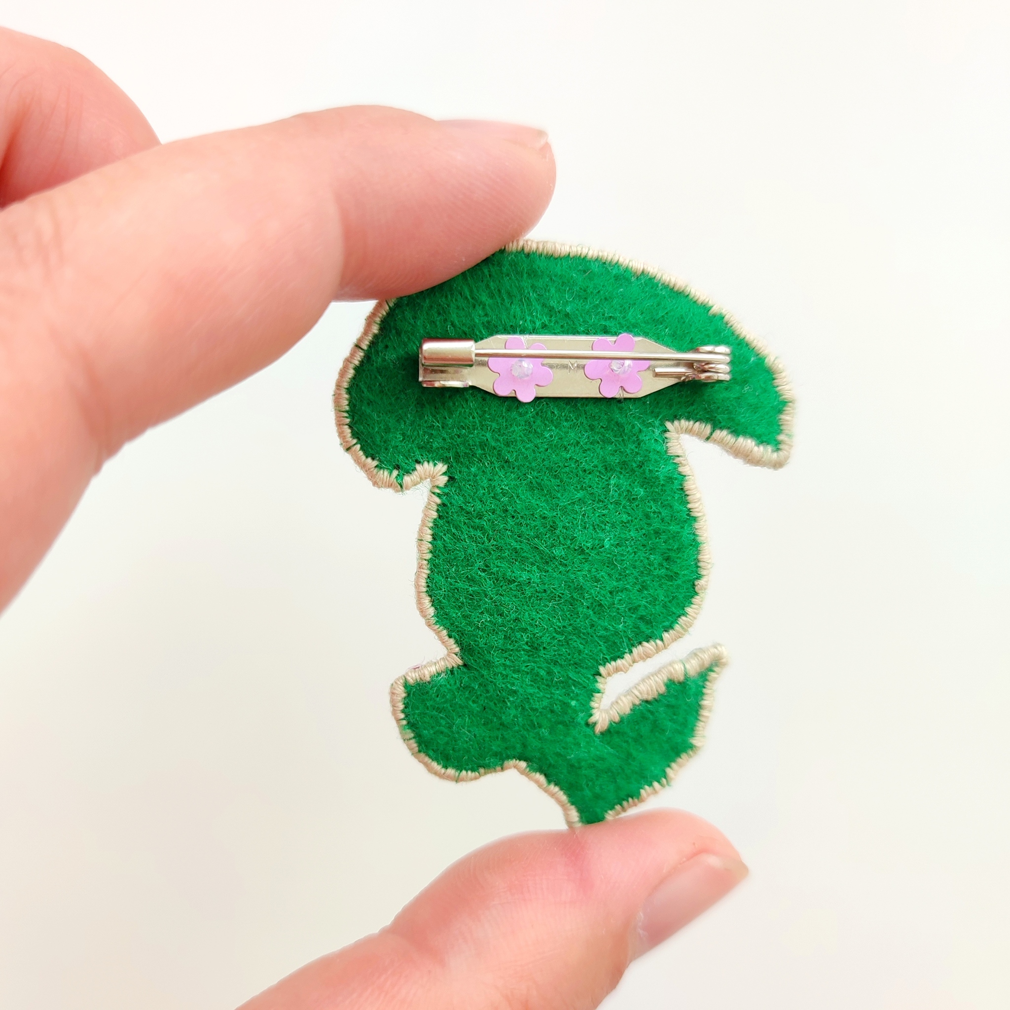 Travel brooches - My, Satin stitch embroidery, Brooch, Thistle, Handmade, Presents, Longpost