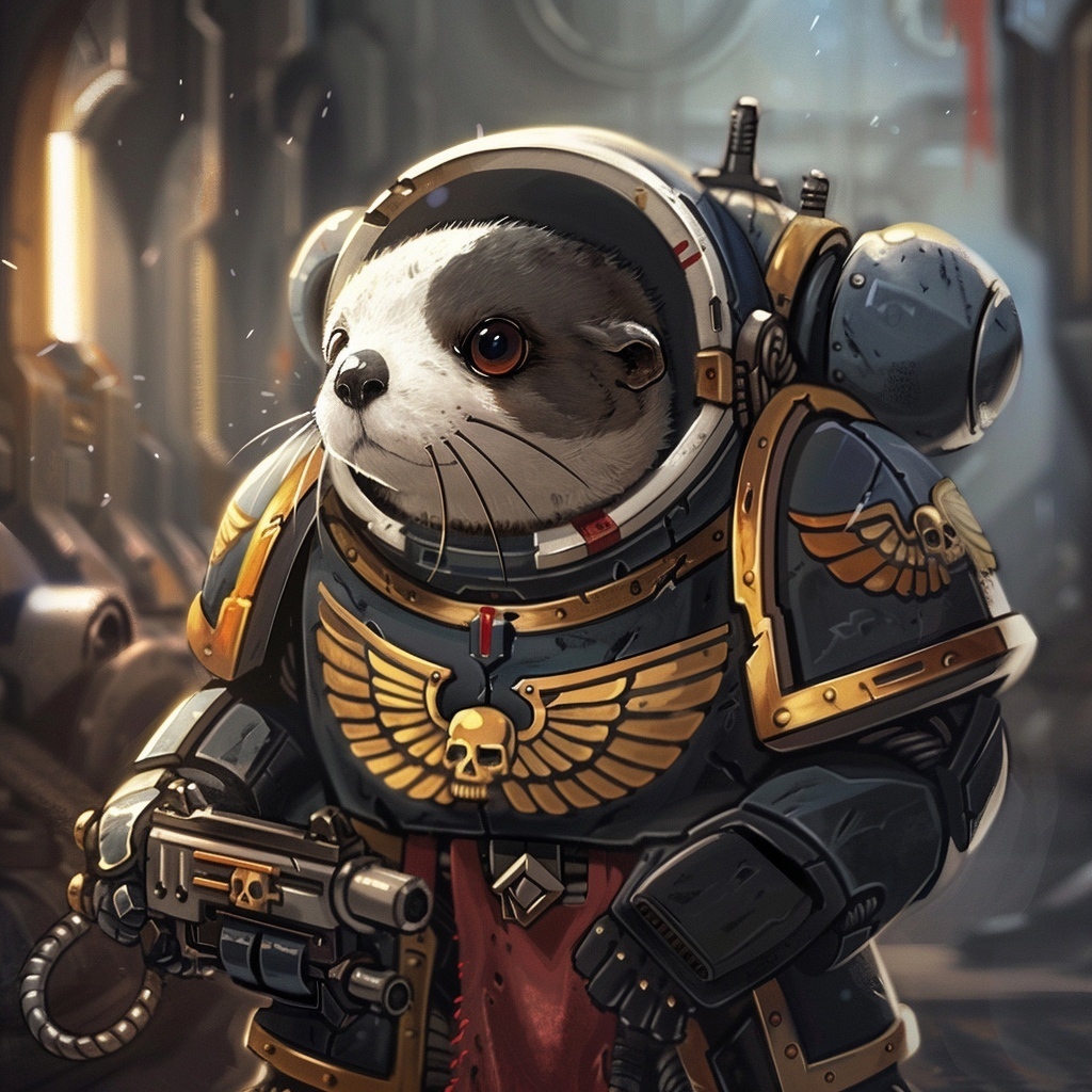 Space Seals - My, Warhammer 40k, Seal, Neural network art, Wh Art, Warhammer, Midjourney, Longpost