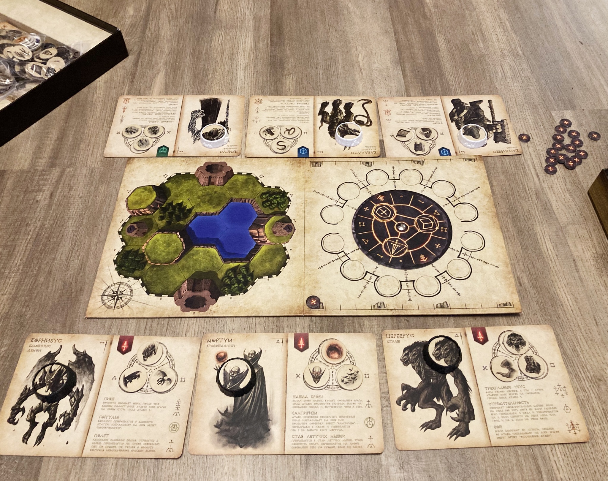 Bestiary of Sigillum. The ideal MOBA “on the table” or my personal failure - My, Board games, Game Reviews, MOBA, Стратегия, Gothic, Longpost