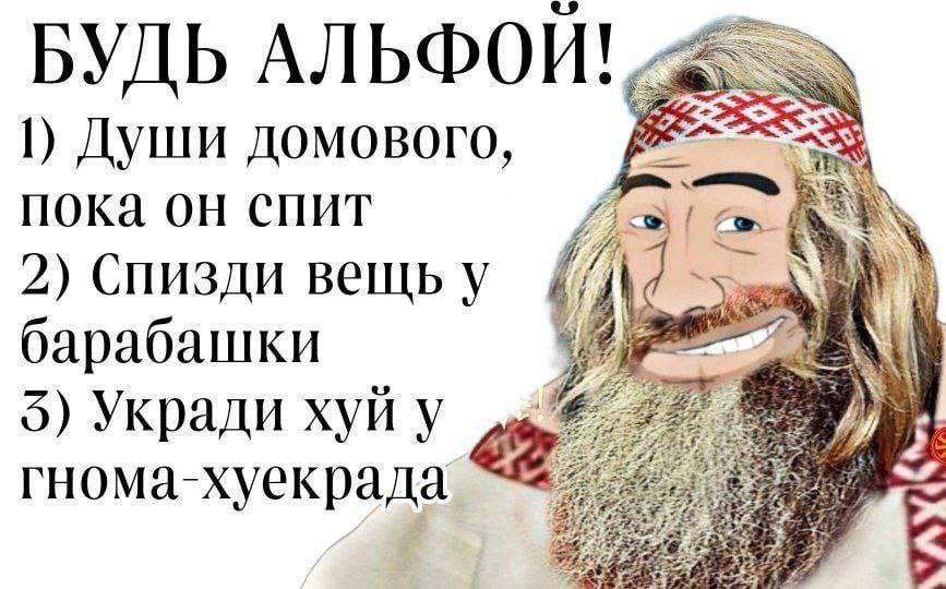 Это по-нашему, по-славянски! - Юмор, Картинка с текстом, Мат, Славяне, Домовой