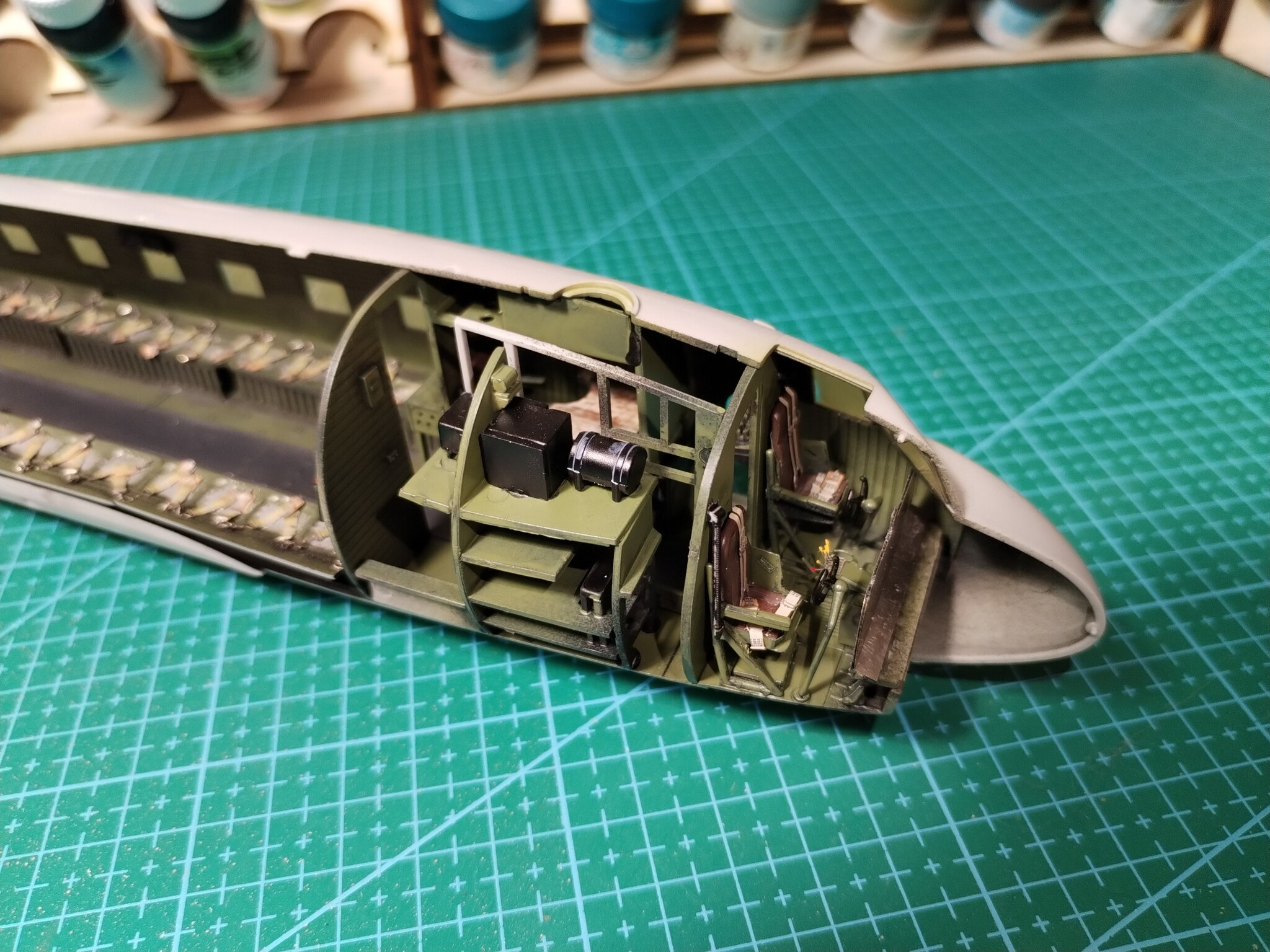 Skytrain Douglas C-47  1/48  Trumpeter - My, Collecting, Stand modeling, Modeling, The Second World War, day d, Longpost