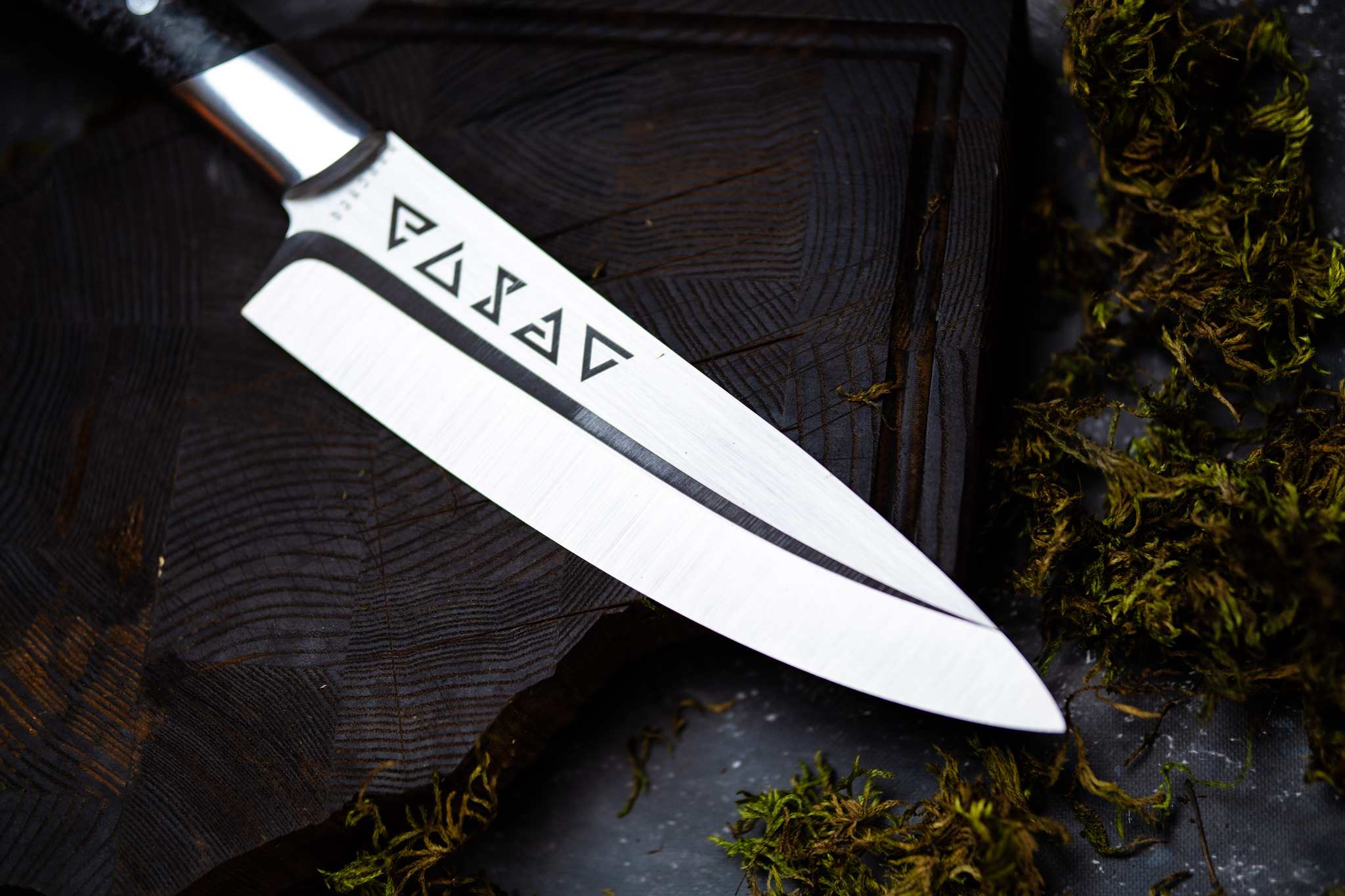 Chef knife witcher for sale - My, Knife, Handmade, Needlework without process