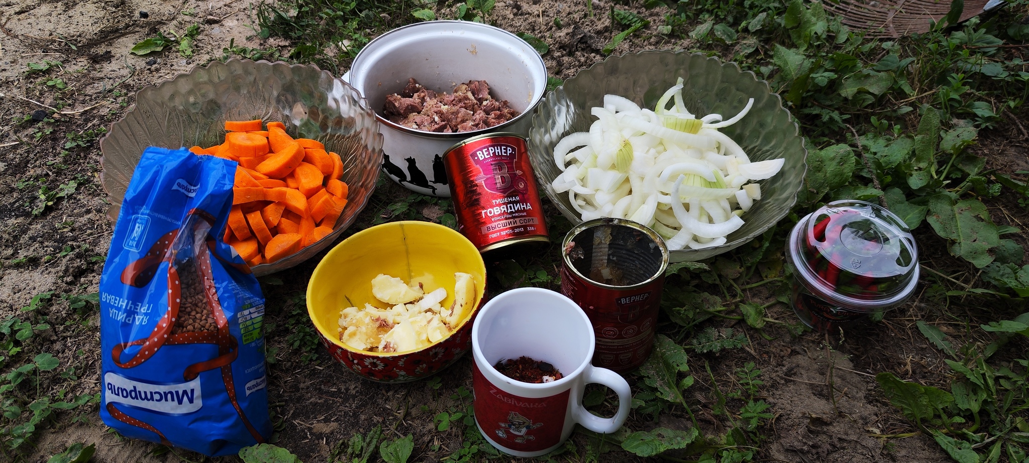 Lamp khryuchevo: buckwheat with stew! - My, Dish, Cooking, Men's cooking, Preparation, Recipe, Ingredients, Longpost