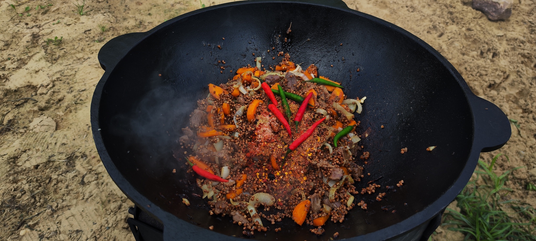 Lamp khryuchevo: buckwheat with stew! - My, Dish, Cooking, Men's cooking, Preparation, Recipe, Ingredients, Longpost