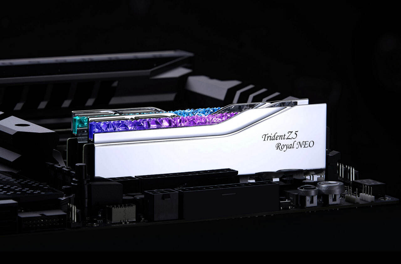 G.Skill introduced the “royal” memory Trident Z5 Royal Neo DDR5-8000 - Gaming PC, Computer hardware, Electronics, Computer, Ddr5, RAM, Innovations, Trident, Wealth, Luxury, Expensive