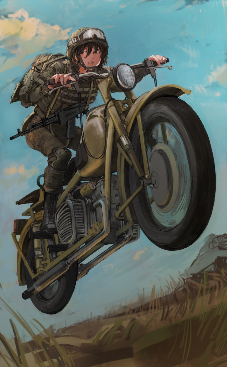 Continuation of the post “Russian anime battalion from Railsovod” - Anime, Art, Russia, Army, Longpost, VKontakte (link), Girls, Politics, Rule 63, Motorcyclists, Reply to post