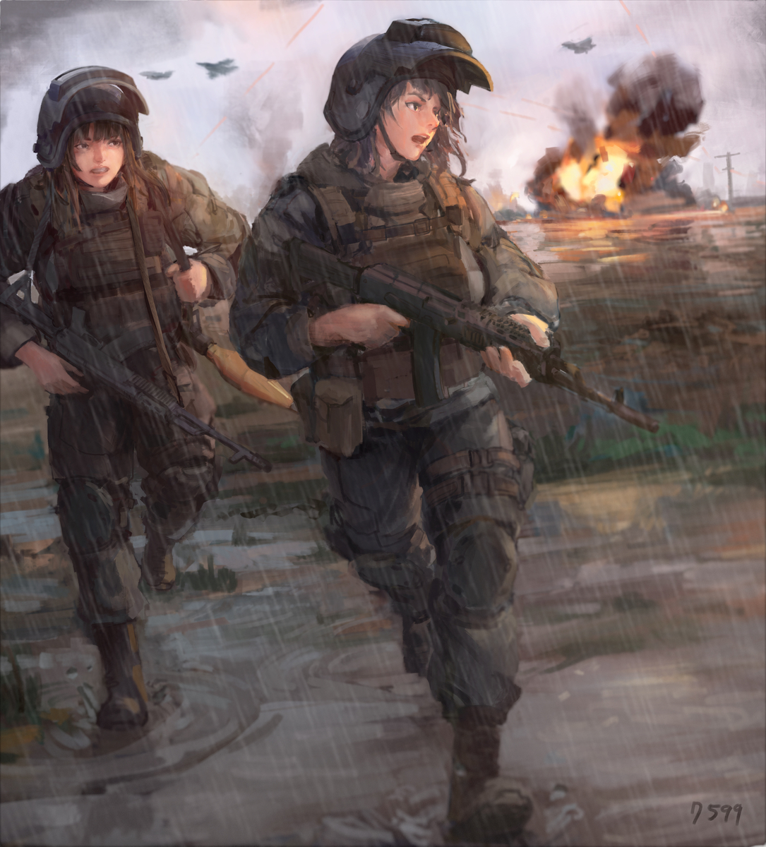 Continuation of the post “Russian anime battalion from Railsovod” - Anime, Art, Russia, Army, Longpost, VKontakte (link), Girls, Politics, Rule 63, Motorcyclists, Reply to post