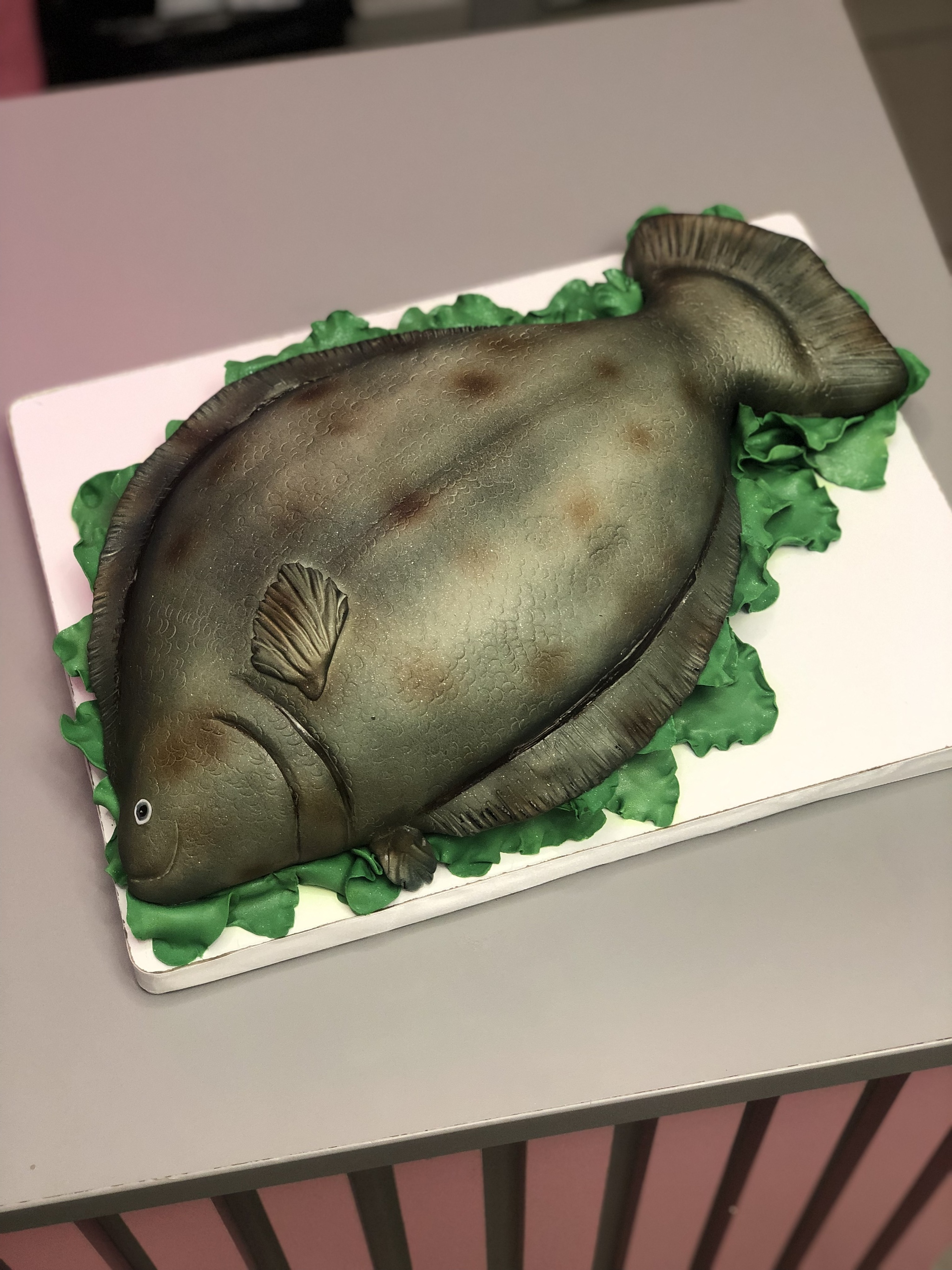 Halibut fish - My, Cake, Birthday, Idea, Comments, Confectionery, Confectioner, Humor, A fish, Halibut