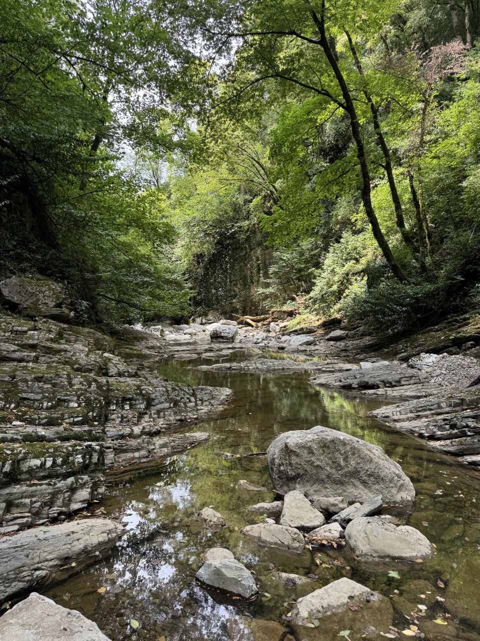 Agur waterfalls have dried up in Sochi - My, Watercolor, Plein air, Etude, Landscape, Sochi, Drought, Longpost