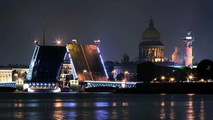 Night Petersburg - Saint Petersburg, The photo, Night, Architecture, Aesthetics, beauty, Night city