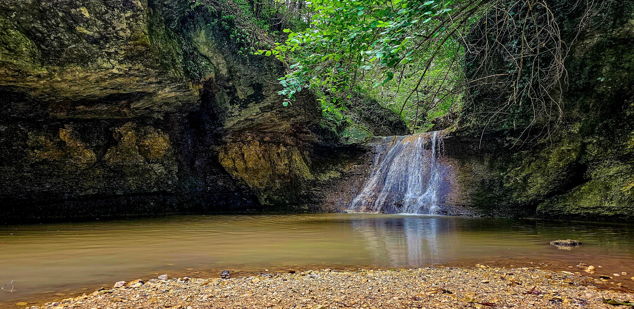 A piece of vacation - My, Waterfall, River, Forest, The mountains, Caucasus, Republic of Adygea, Water, Mobile photography, Longpost