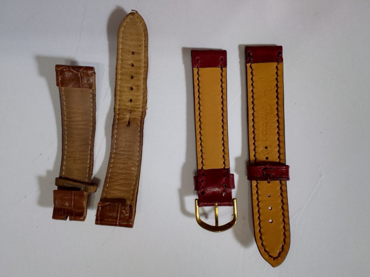 Made a new watch strap - Embossing on leather, Leather products, Longpost, Needlework without process