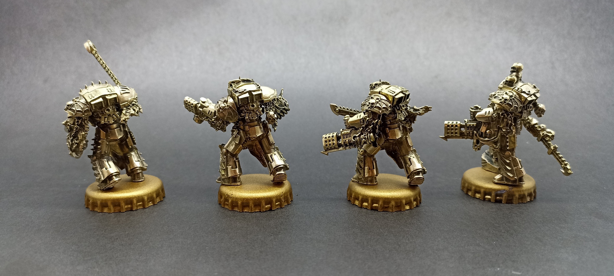 Warhammer 40K. Terminators are the lords of the night. Artistic metal casting. Material Bronze - Artistic casting, Warhammer 40k, Adeptus Astartes, Caster, Warhammer, Chaos dreadnought, Master, Characters (edit), Casting, Metal Casting, Longpost, Needlework without process, Bronze, Night lords, Alpharius, Primarchs, Konrad Curze, Night light, VKontakte (link), YouTube (link)