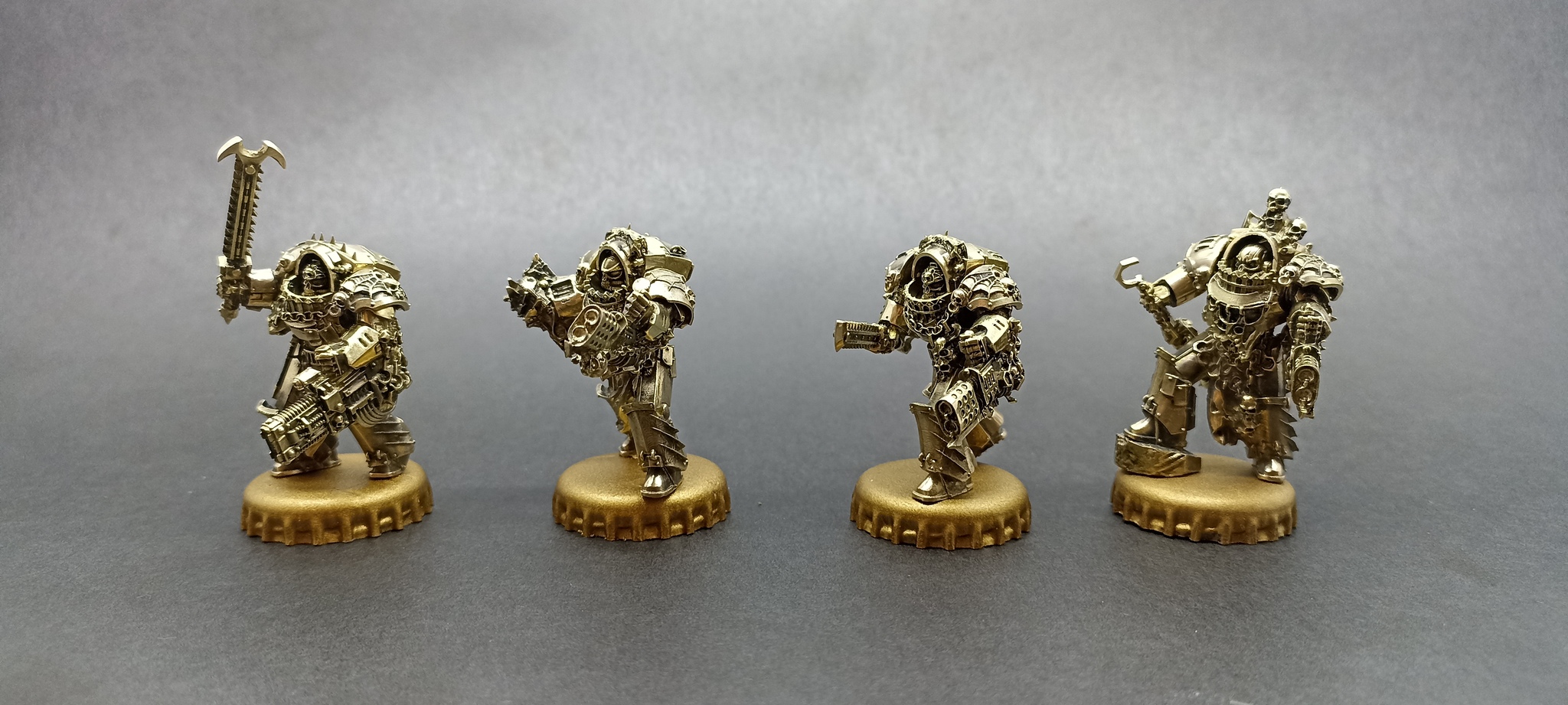 Warhammer 40K. Terminators are the lords of the night. Artistic metal casting. Material Bronze - Artistic casting, Warhammer 40k, Adeptus Astartes, Caster, Warhammer, Chaos dreadnought, Master, Characters (edit), Casting, Metal Casting, Longpost, Needlework without process, Bronze, Night lords, Alpharius, Primarchs, Konrad Curze, Night light, VKontakte (link), YouTube (link)