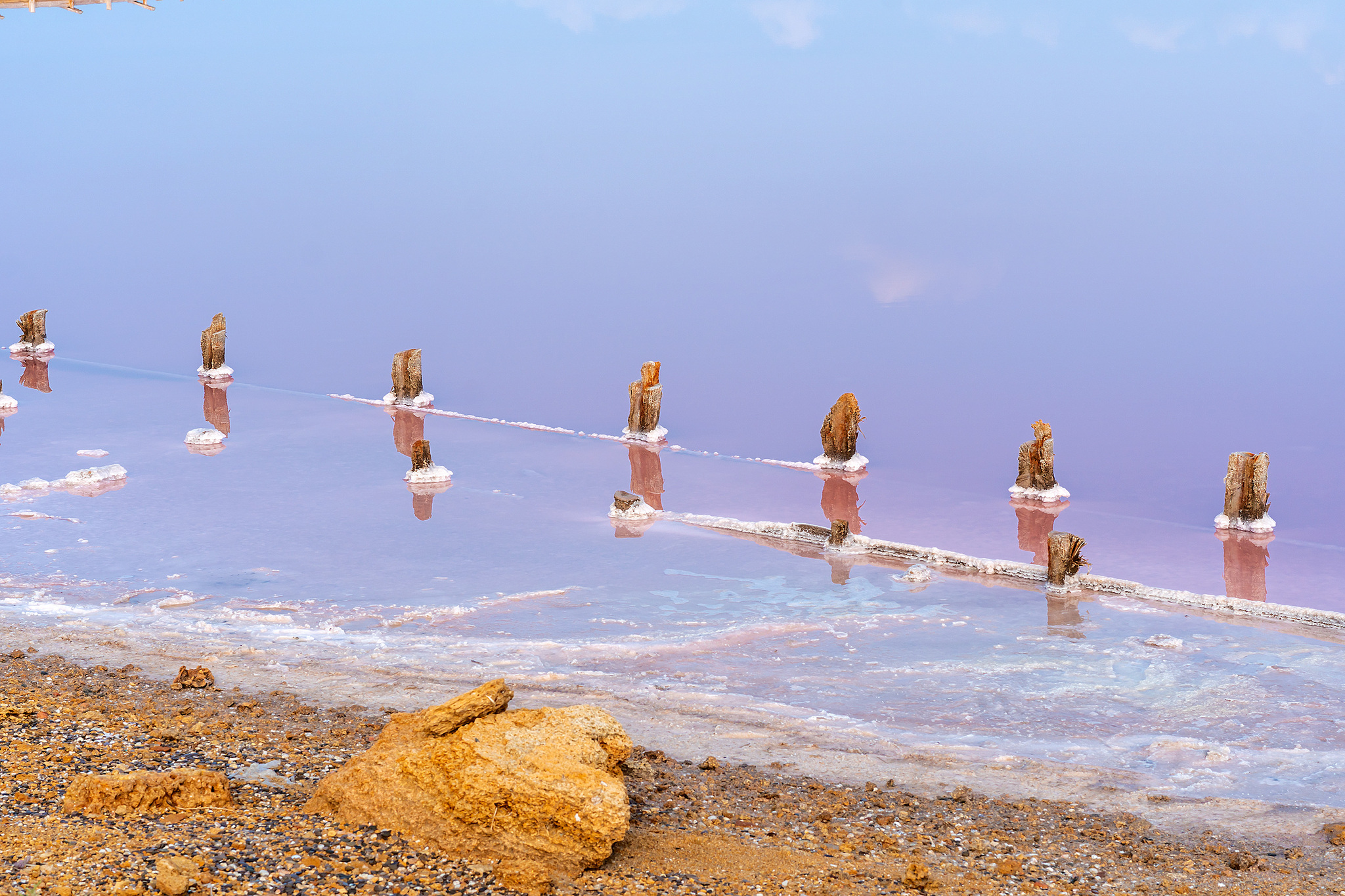 Salt lake in Crimea - My, Nature, Crimea, Salt Lake, The author's world, Unusual, Longpost