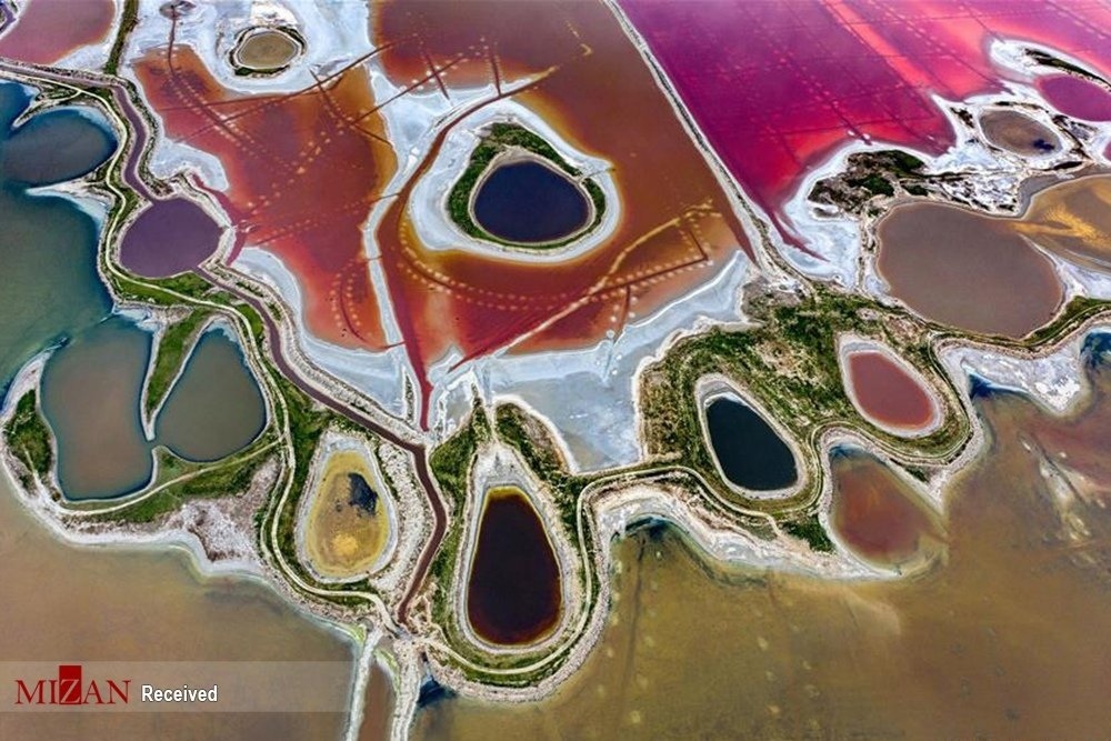 Nature is the best artist: due to the heat, the algae in Lake Yanhu bloomed in different colors - The photo, Lake, Nature, Longpost, Repeat