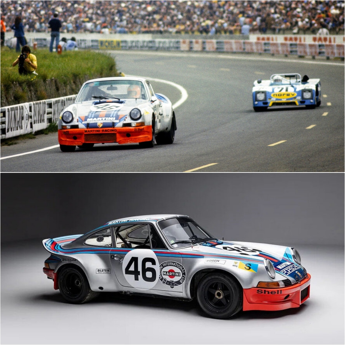 Model of the Porsche 911 Carrera RSR racing car from the Jet-car de Norev series in 1:43 scale - My, Collecting, Scale model, Modeling, Collection, Retro car, Porsche 911, Martini, Stand modeling, Serzhik Modelist, Racing, Sports car, Longpost