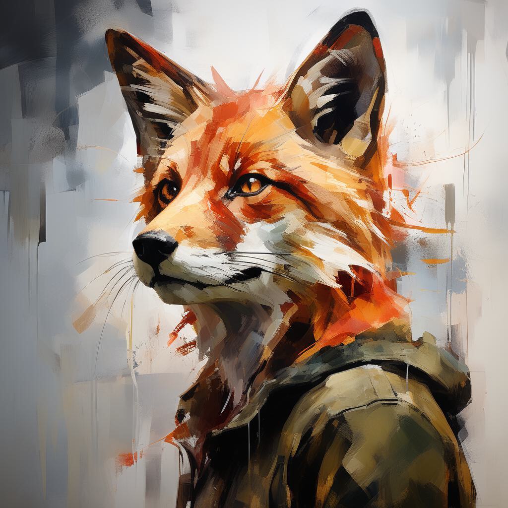 Furry art by Wolfmks #55 - My, Furry, Art, Art, Furry art, Neural network art, Wolf, Furry wolf, Cyberpunk, Lineart, Fox, Furry fox, The last of us, Ellie, Joel, Longpost