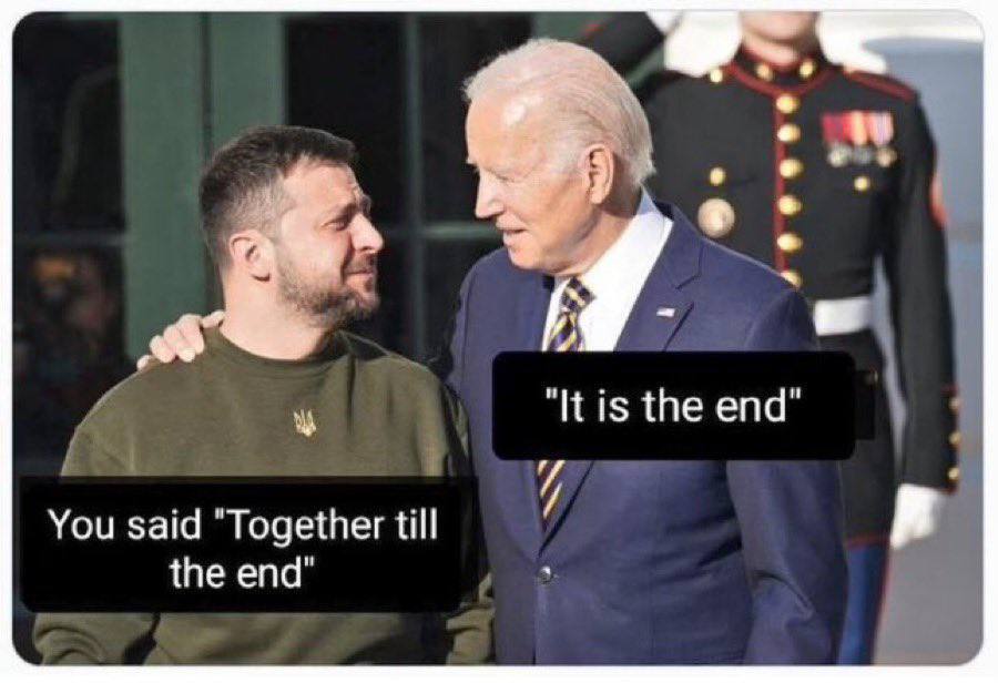 Looks like it hasn't been published here yet - Politics, Humor, Vladimir Zelensky, Joe Biden, Picture with text