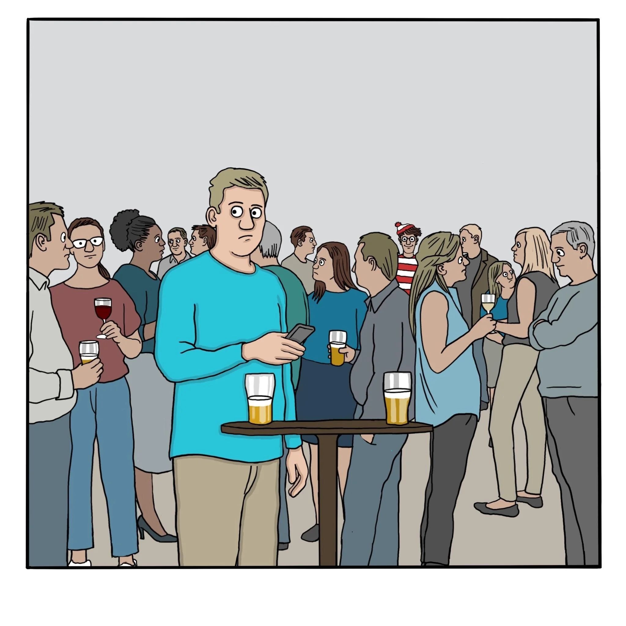 Meeting - My, Comics, Translated by myself, Where Wally, Crowd, Fairlygoodcomics, Longpost