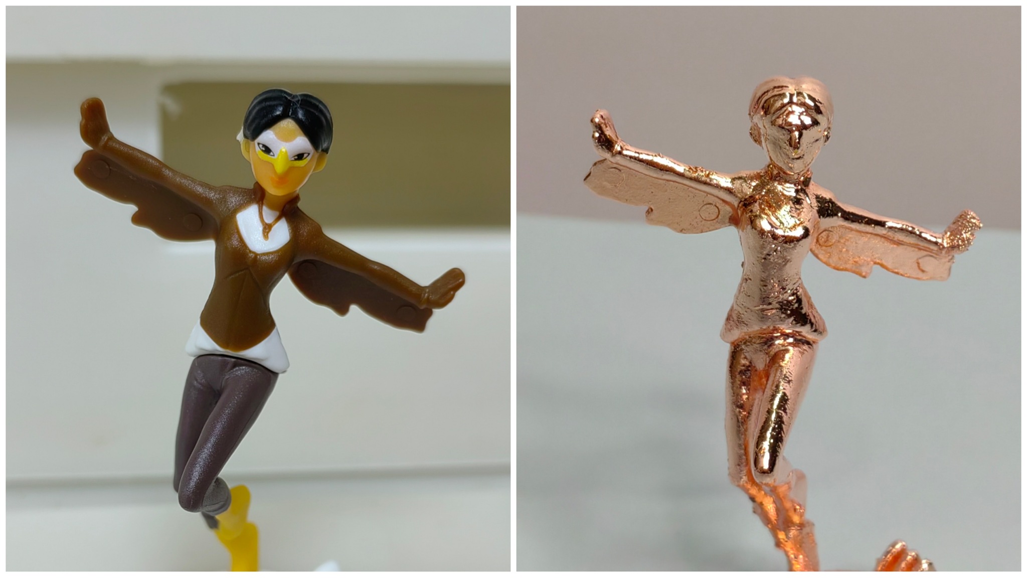 Copper plating of kinder figurines - My, Chemistry, Electroplating