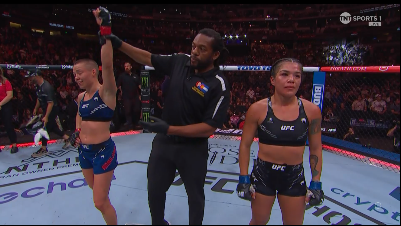 Epic moment at UFC on ESPN 59 - Ufc, Rose Namajunas, Cortez, False eyelashes, Video, Knockdown