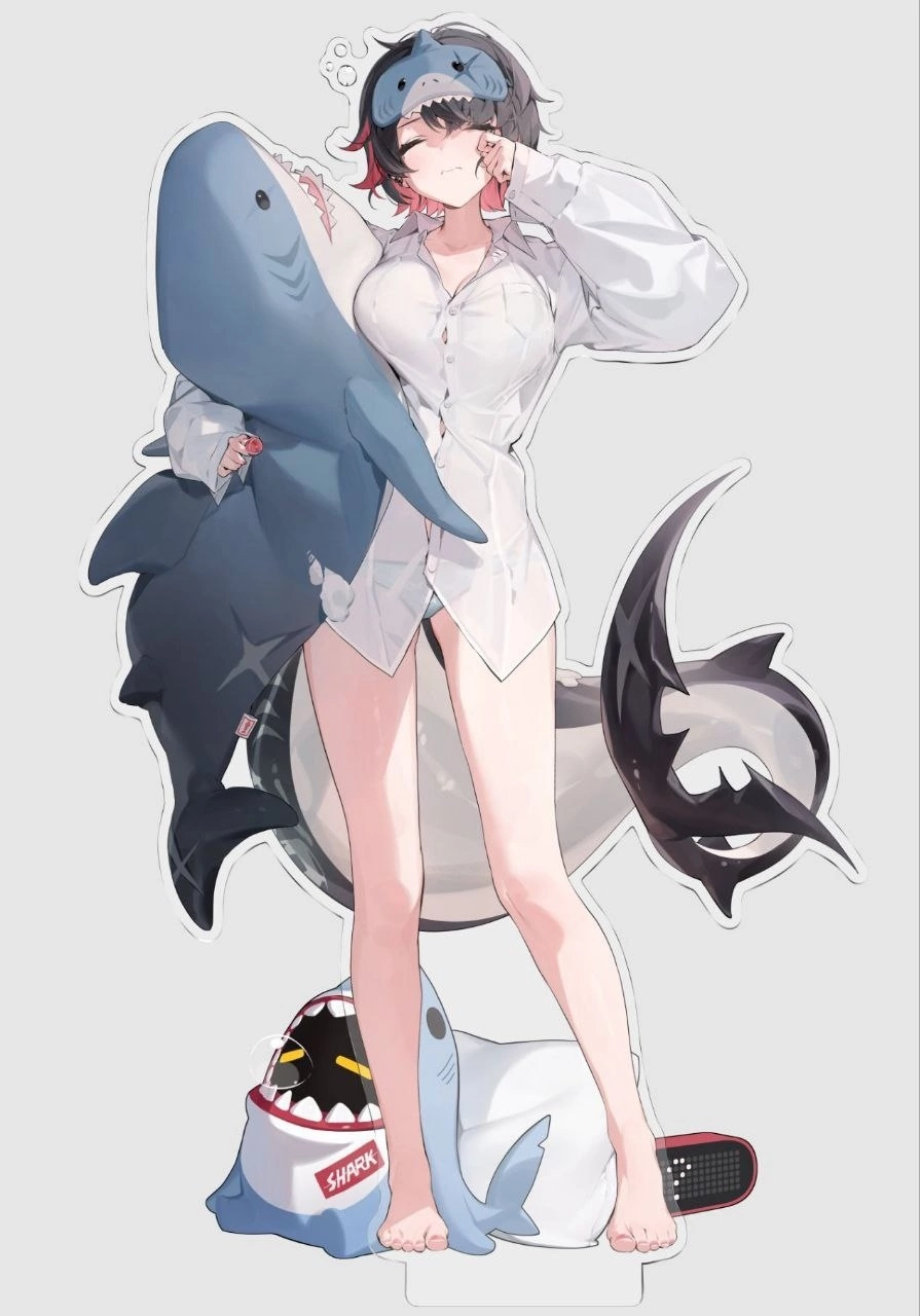 Sharks - Anime, Anime art, Zenless Zone Zero, Ellen Joe (zzz), Repeat