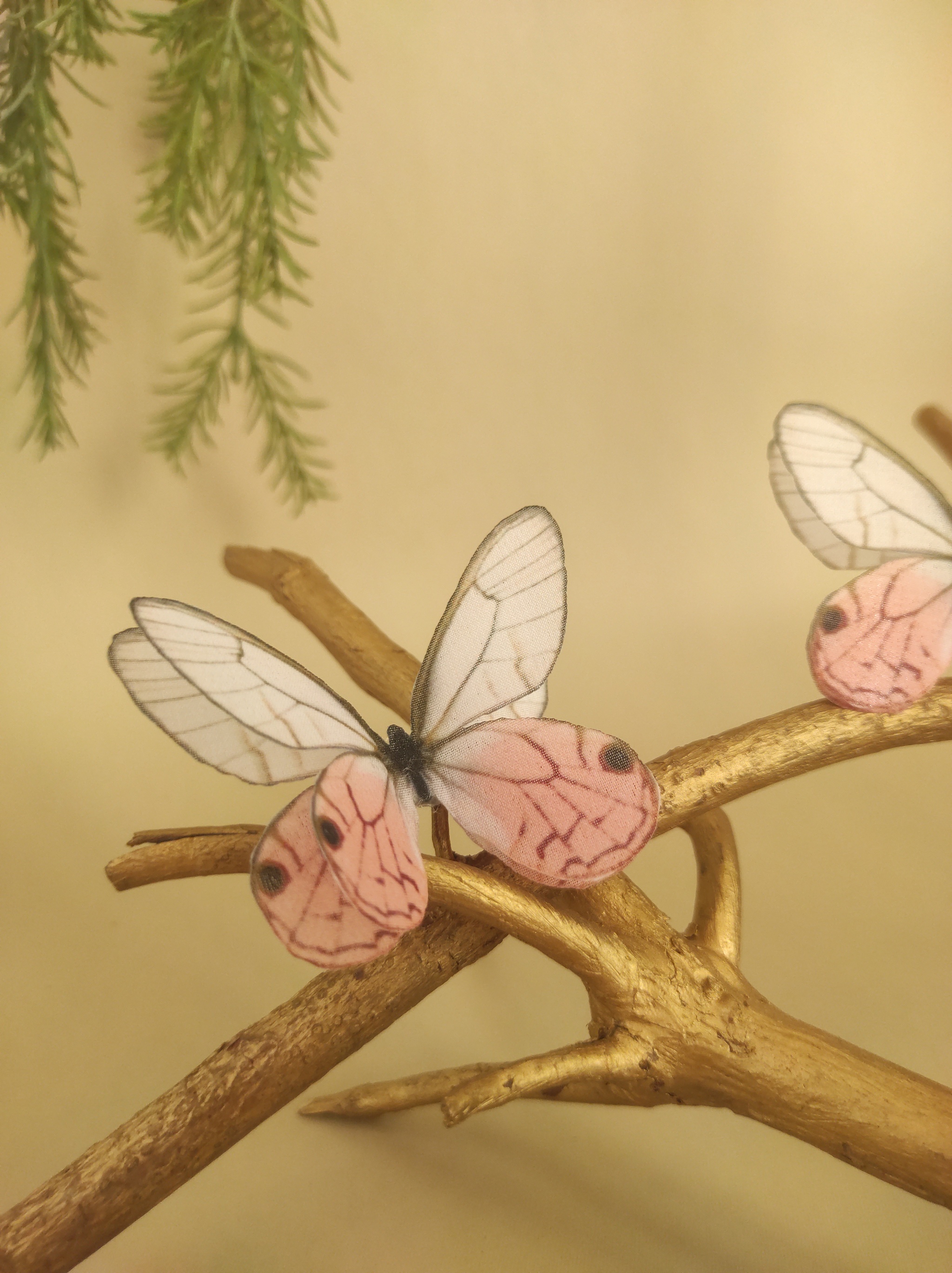 Jewelry that flutters - My, Decoration, Butterfly, Handmade, Hobby, Video, Soundless, Longpost, Needlework without process