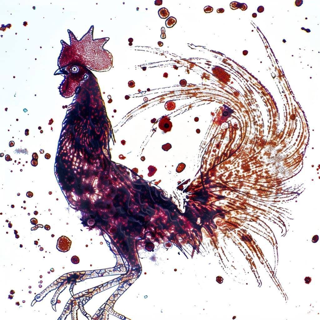 Micro versions of animals: you've never seen them like this! - Neural network art, Midjourney, Animals, Microscope, Telegram (link), Longpost