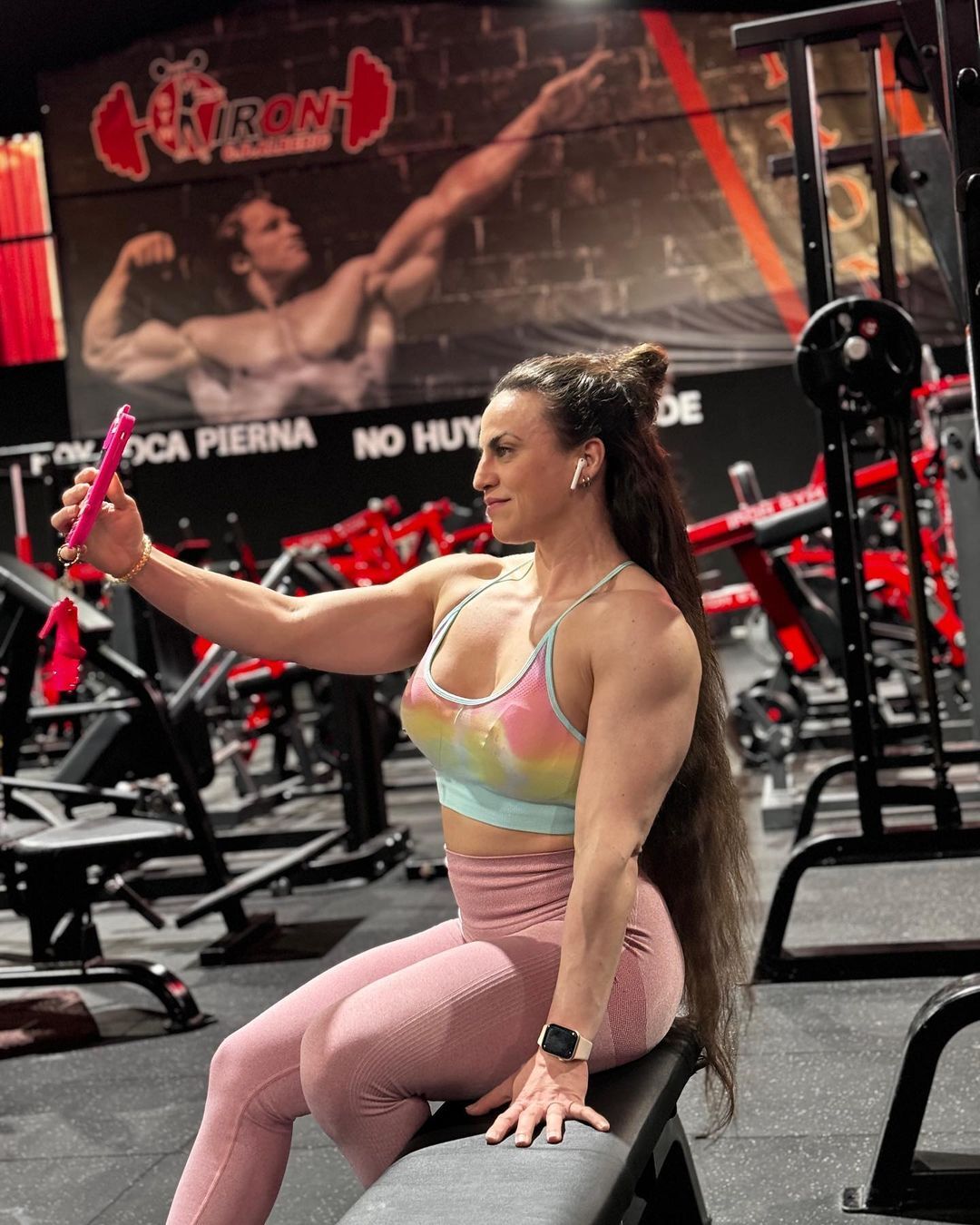 Irene Donet - Strong girl, Body-building, Press, Sport, Steroids, Instagram (link), Longpost