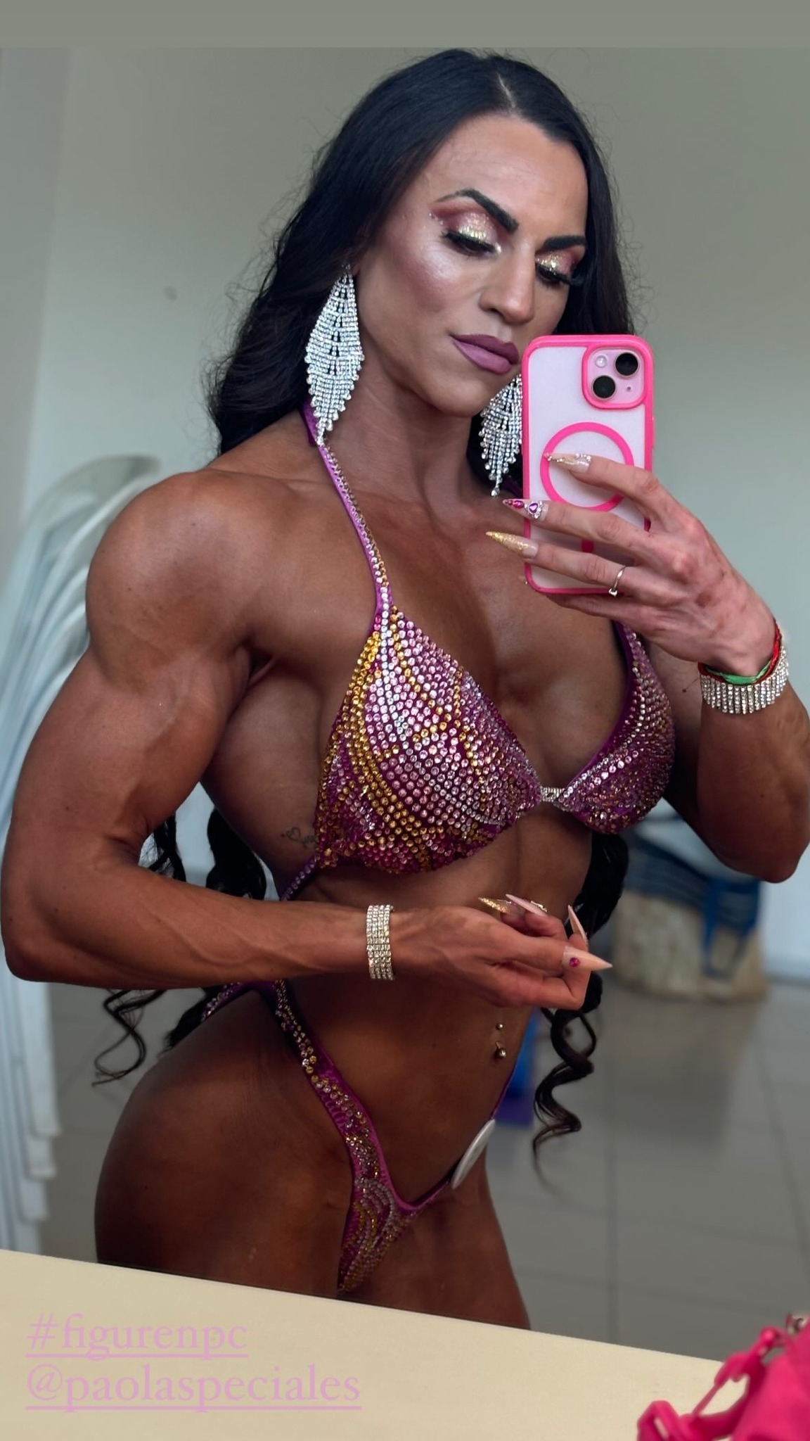 Irene Donet - Strong girl, Body-building, Press, Sport, Steroids, Instagram (link), Longpost