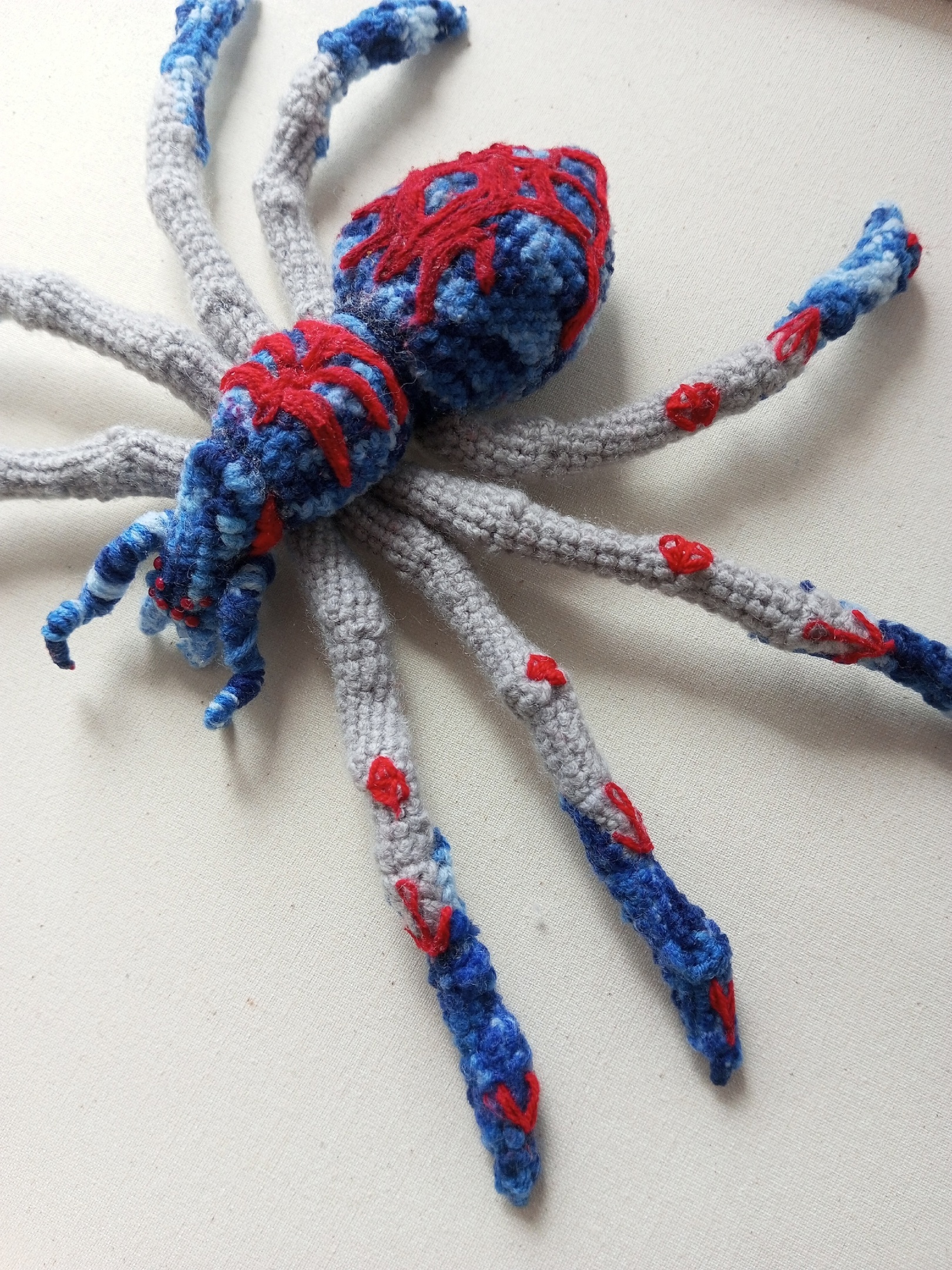 Work on BG3. When Spider-Mummy drank all the juices - With your own hands, Crochet, Knitting, Hobby, Creation, Amigurumi, Crafts, Author's toy, Knitted toys, Soft toy, Longpost