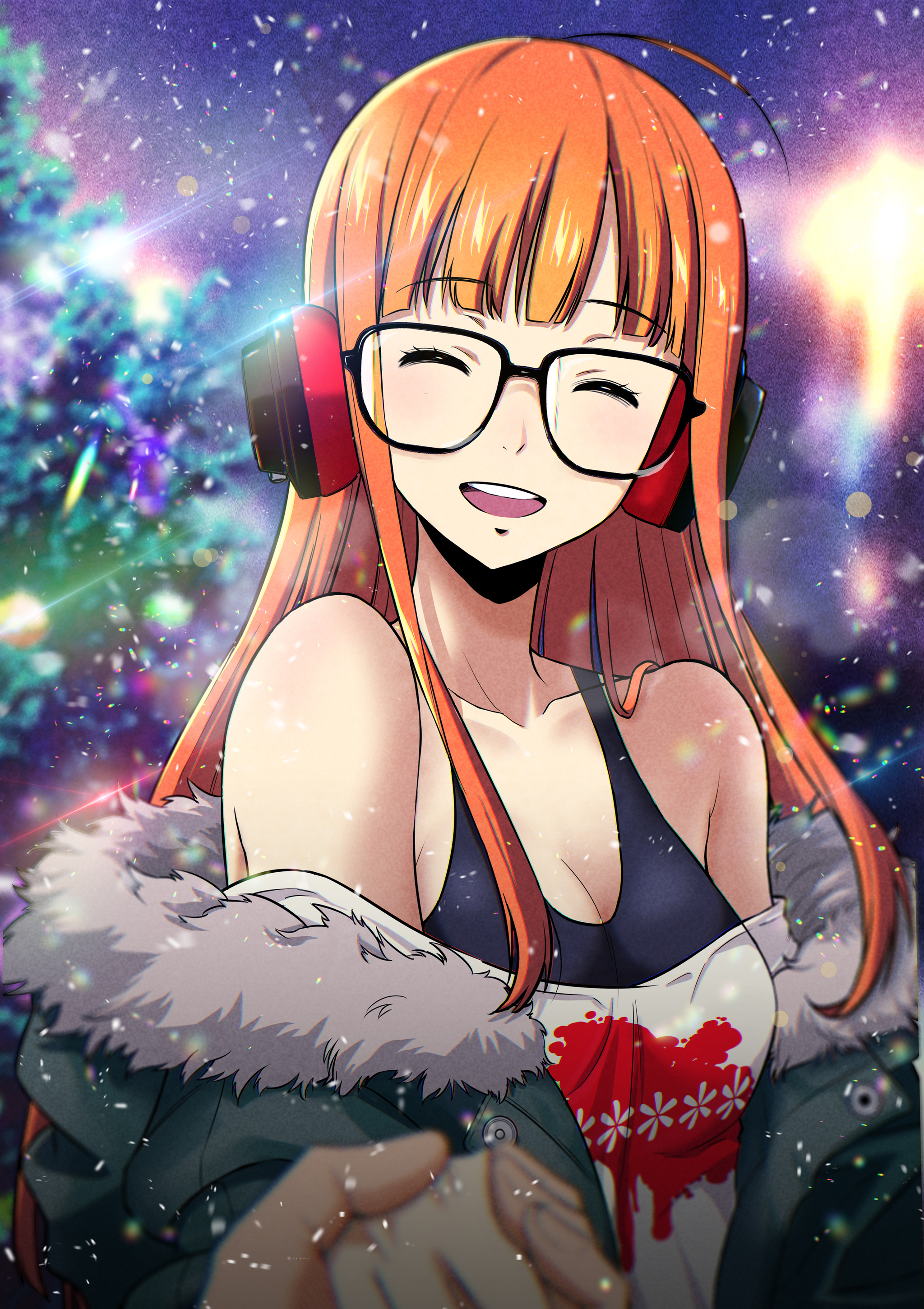 Futaba - Art, Anime, Anime art, Persona, Persona 5, Sakura futaba, Games, Game art, Glasses, Longpost