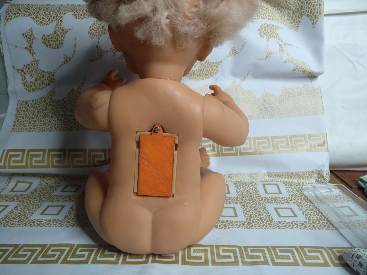 A vintage trash can doll gets a second life. Part 2 - My, Doll, Soft dolls, Needlework, Longpost, Needlework with process, Restoration, Workshop, Creative workshop, Master, Video, Reply to post