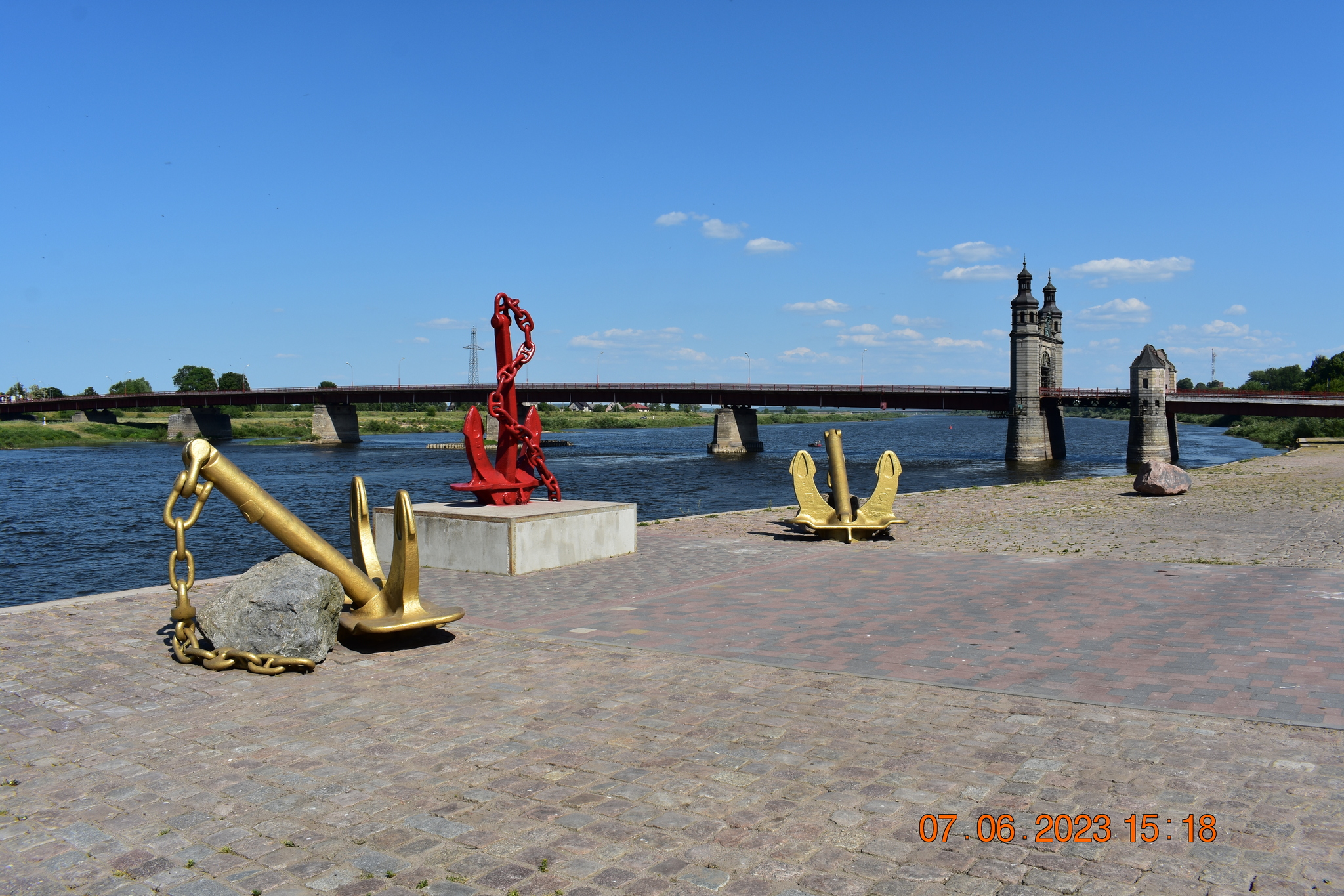 Возле реки Неман - Город, Мост, Река, Калининградская область, Вода, Лодка, ВКонтакте (ссылка), Моё