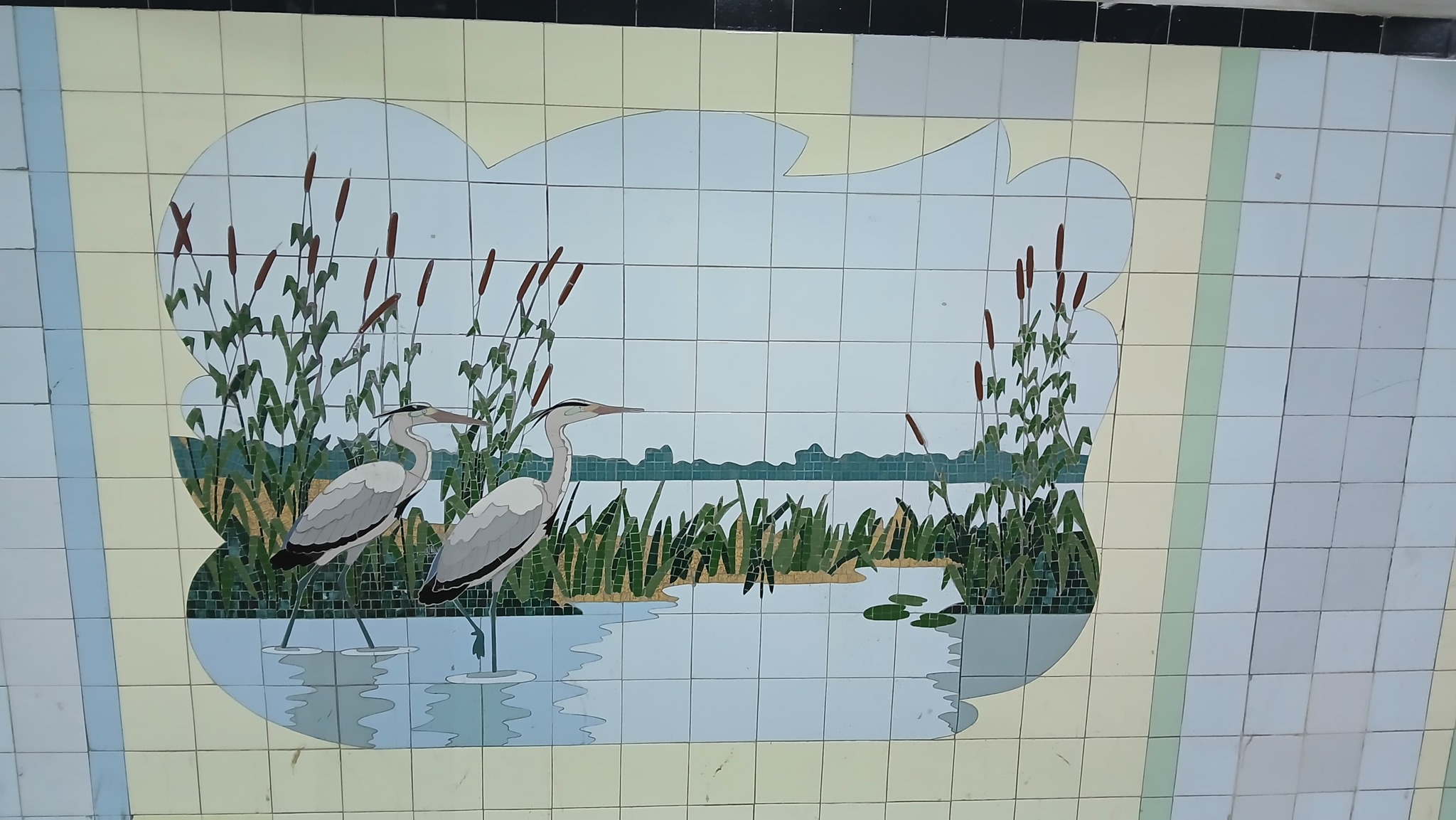 The nature of the Don Region in mosaics - My, Mosaic, Underground pass, Rostov-on-Don, Animals, Longpost