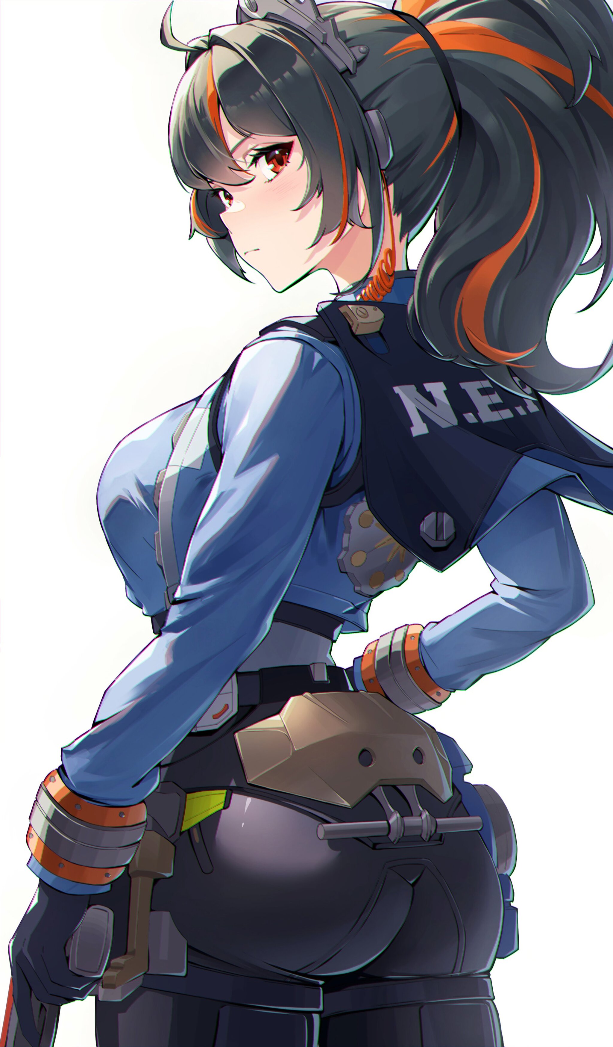 Zhu Yuan - Anime art, Anime, Girls, Games, Zenless Zone Zero, Zhu Yuan (zzz), Police